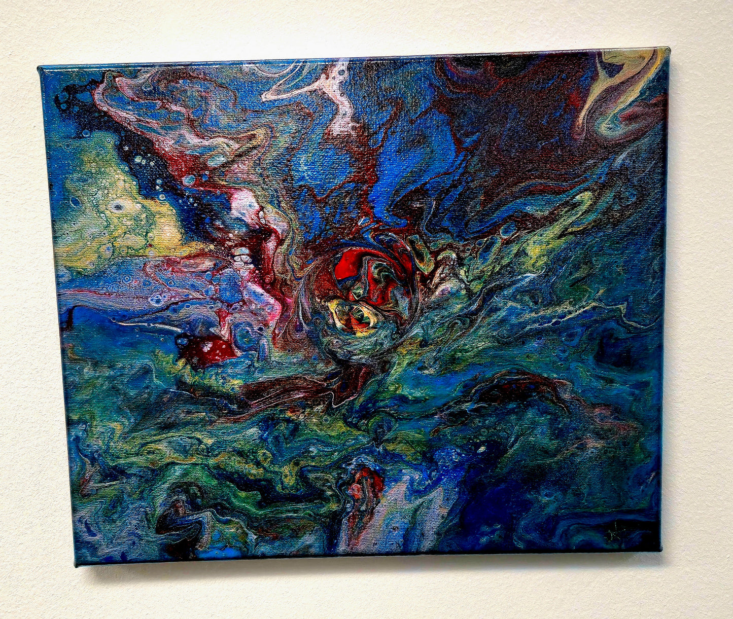 Podwodny Taniec – Obraz Abstrakcyjny (25x30cm)