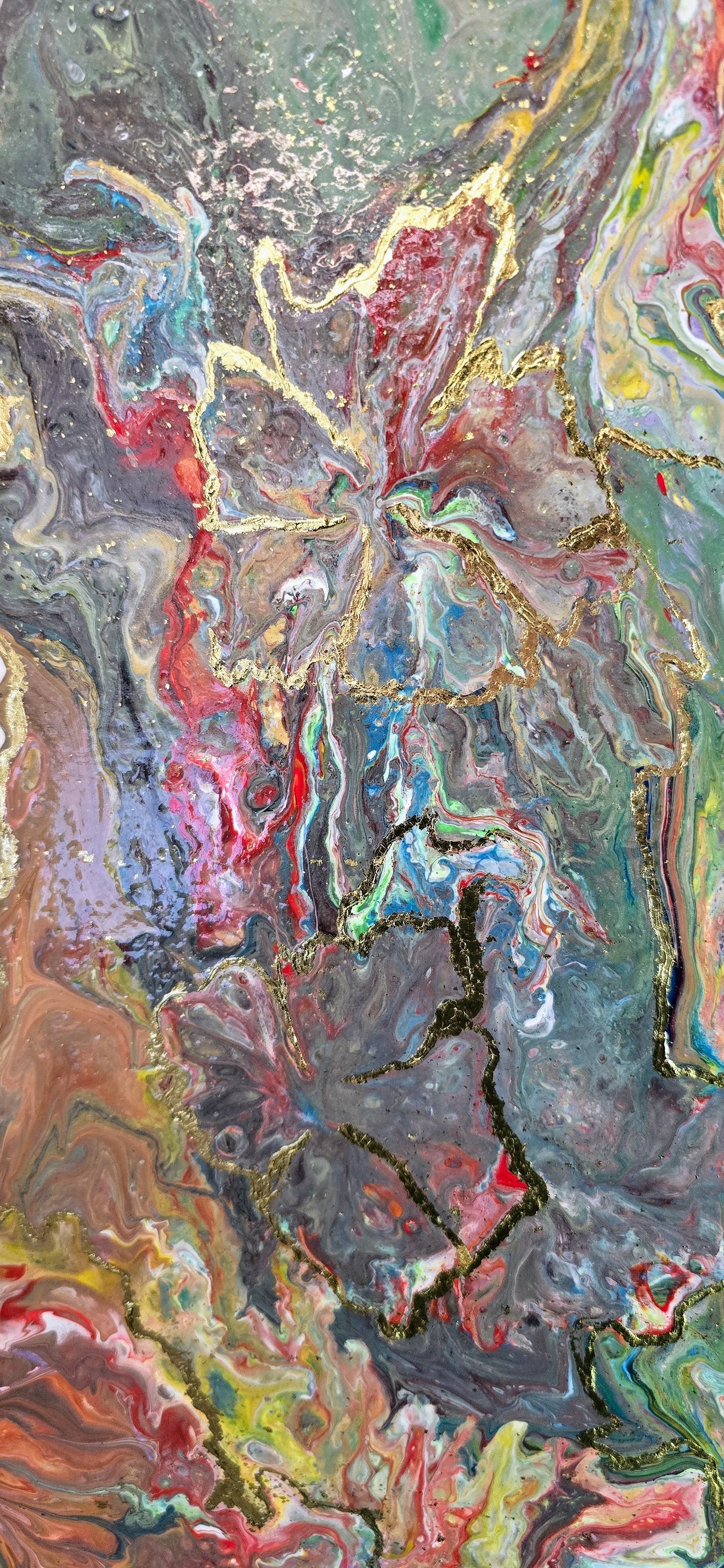 Ogród Wszechświata – Obraz Abstrakcyjny Mixed Media 90x120 cm
