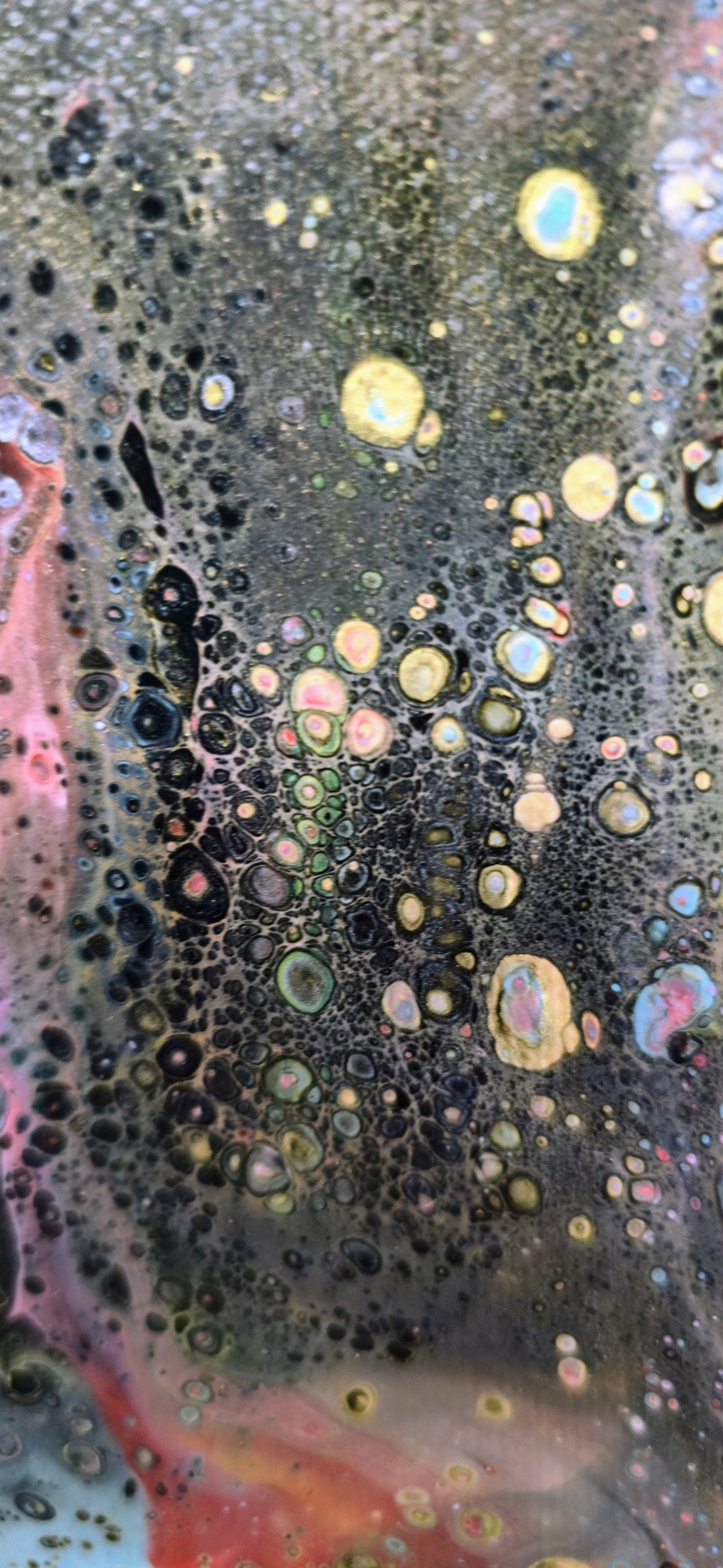 Wielki Wybuch – Obraz Abstrakcyjny Pouring Art 40x50 cm