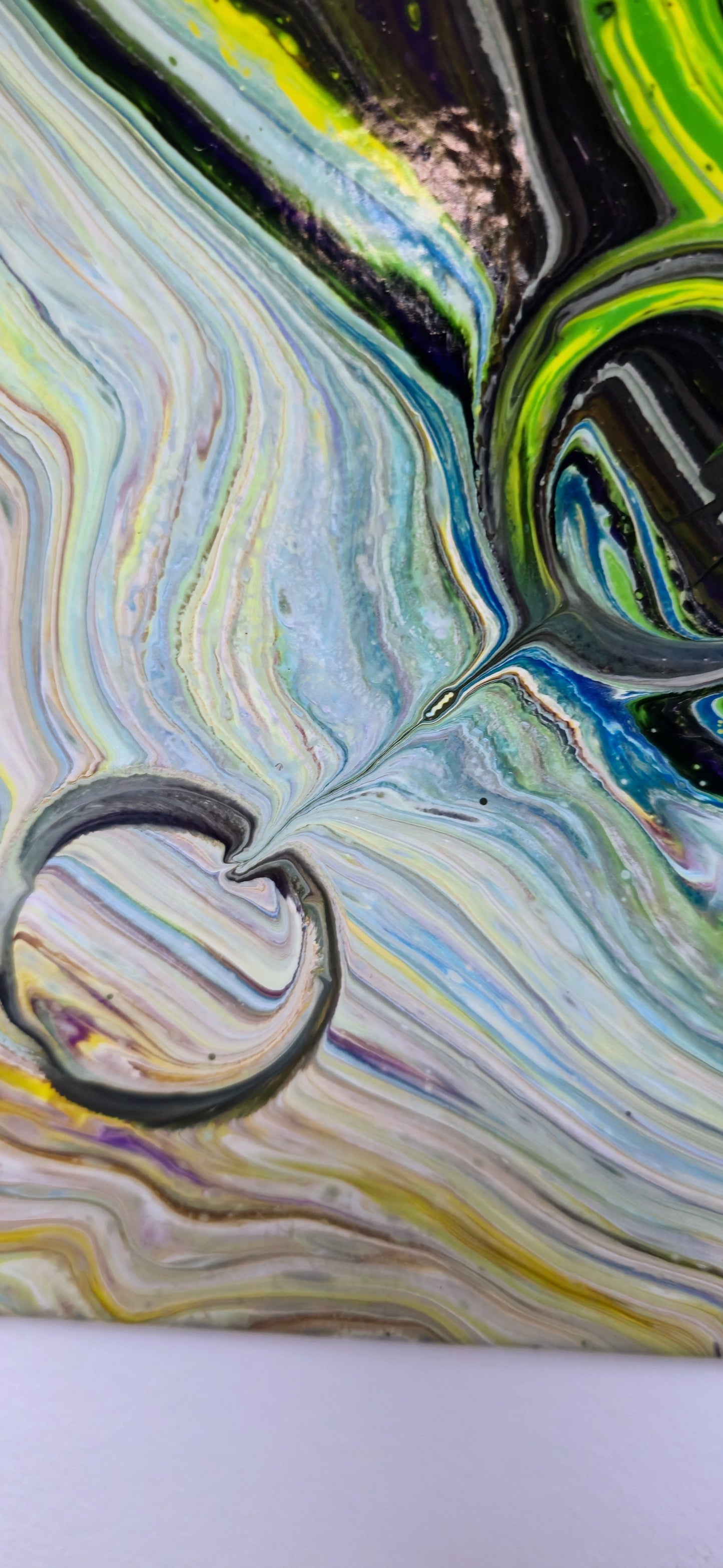 Oko Natury – Obraz Abstrakcyjny Pouring Art 3D (40x50 cm)