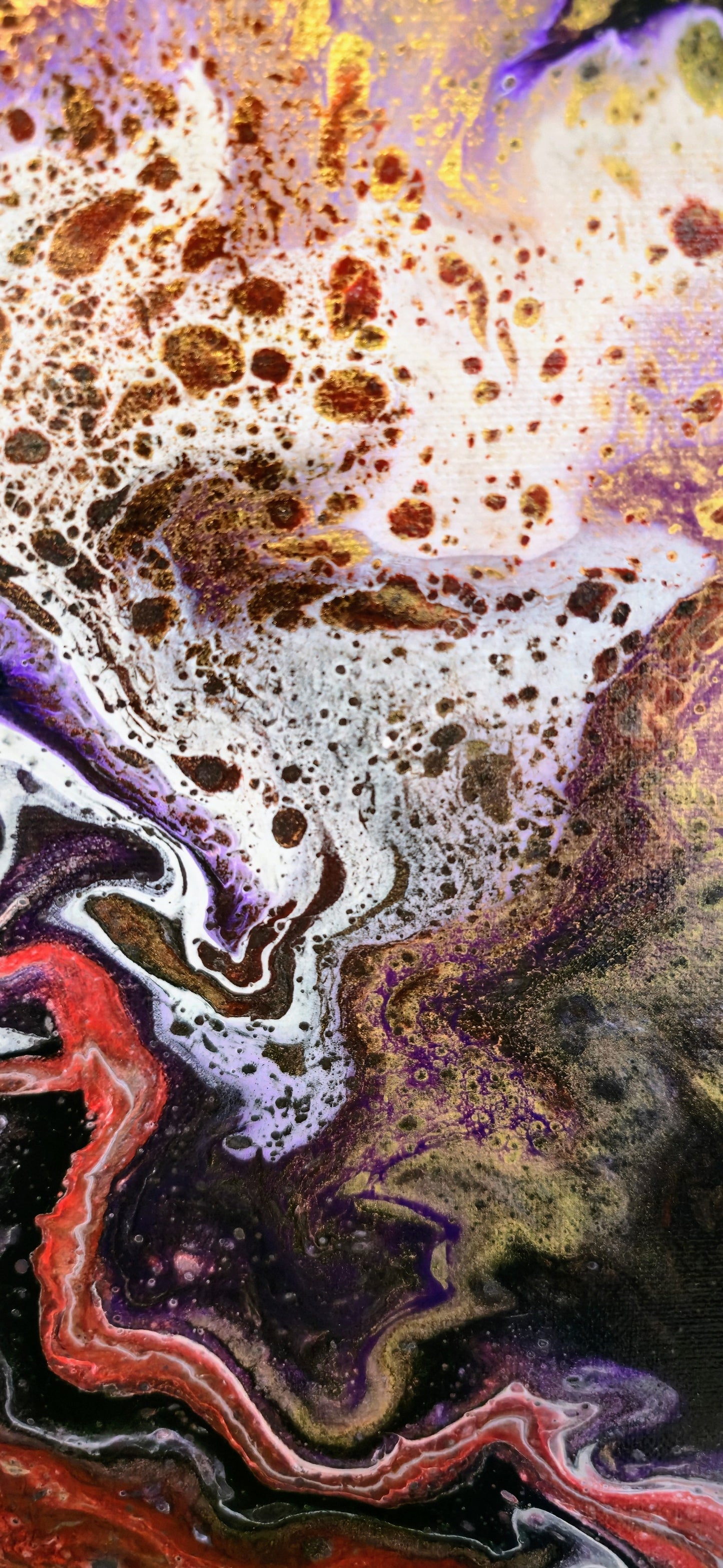 Kiedy Ego Się Się Gubi – Obraz Abstrakcyjny Pouring Art (40x50 cm)