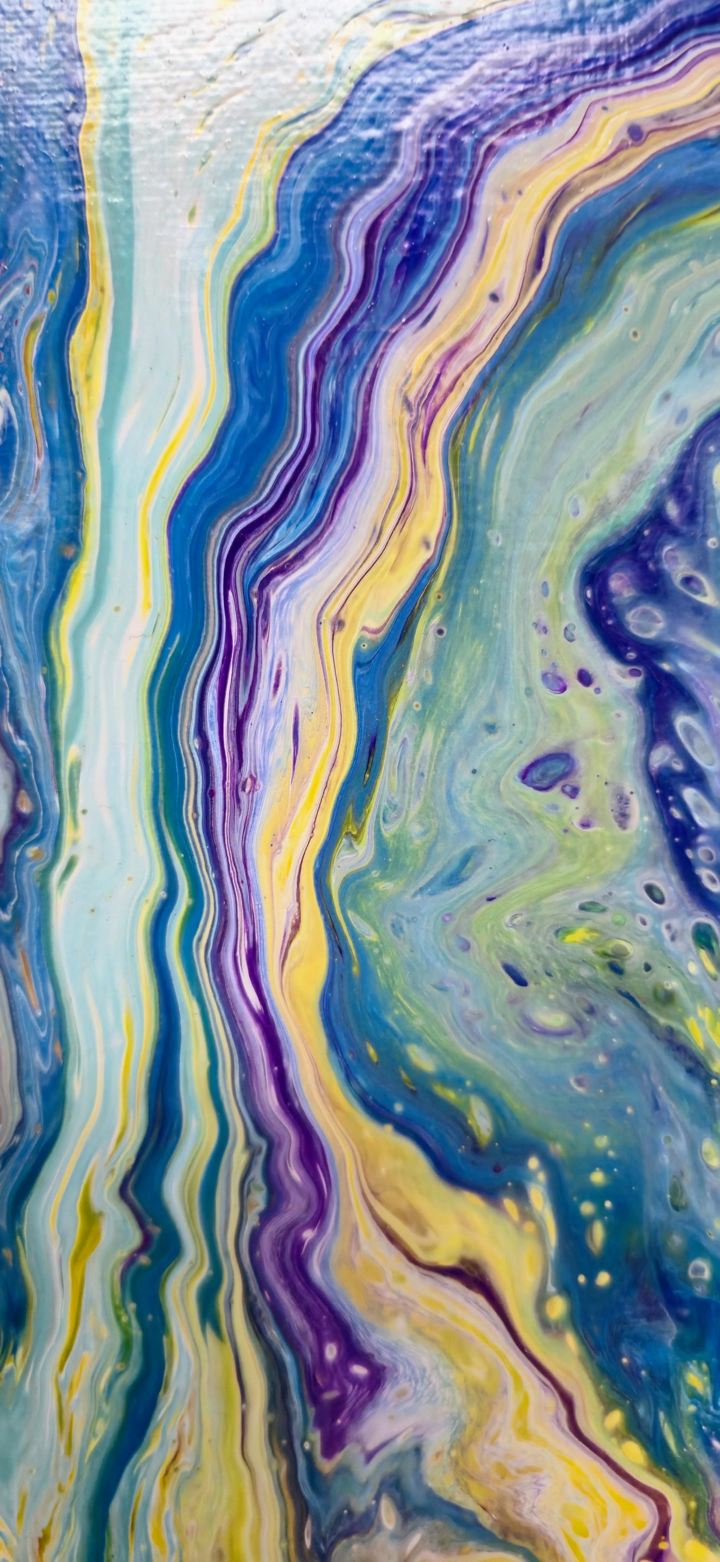 Przepływ – Obraz Abstrakcyjny Pouring Art (40x50 cm)