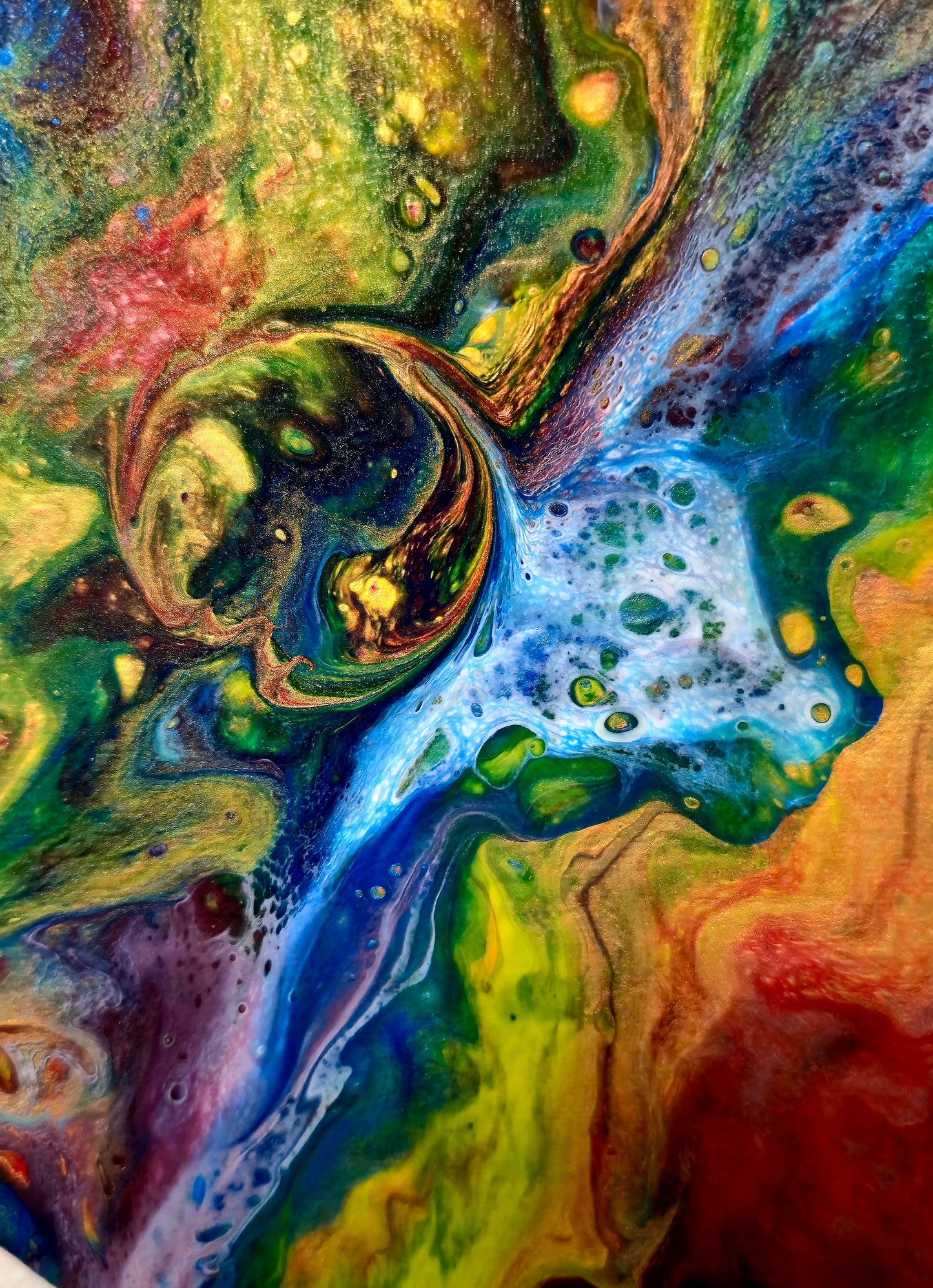 Kosmiczna Eksplozja – Obraz Abstrakcyjny Serce (30cm)