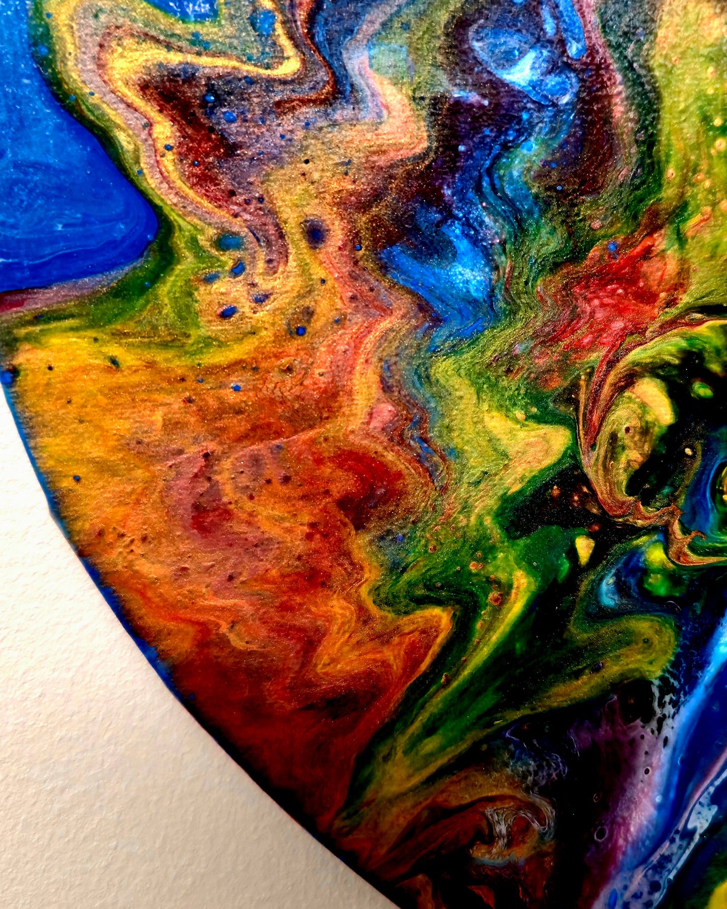 Kosmiczna Eksplozja – Obraz Abstrakcyjny Serce (30cm)