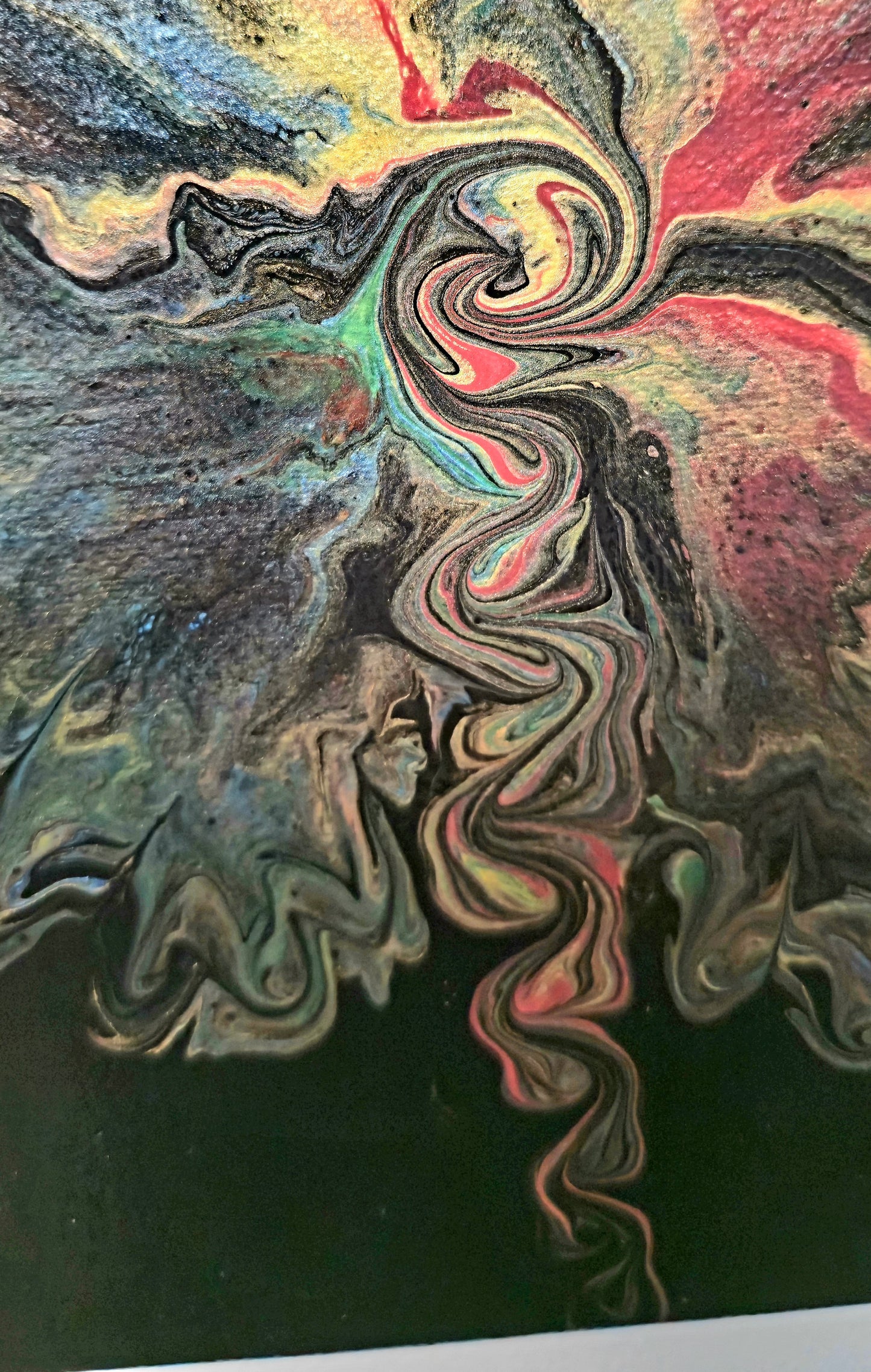Kosmiczny Kwiat – Obraz Abstrakcyjny (30x30cm)