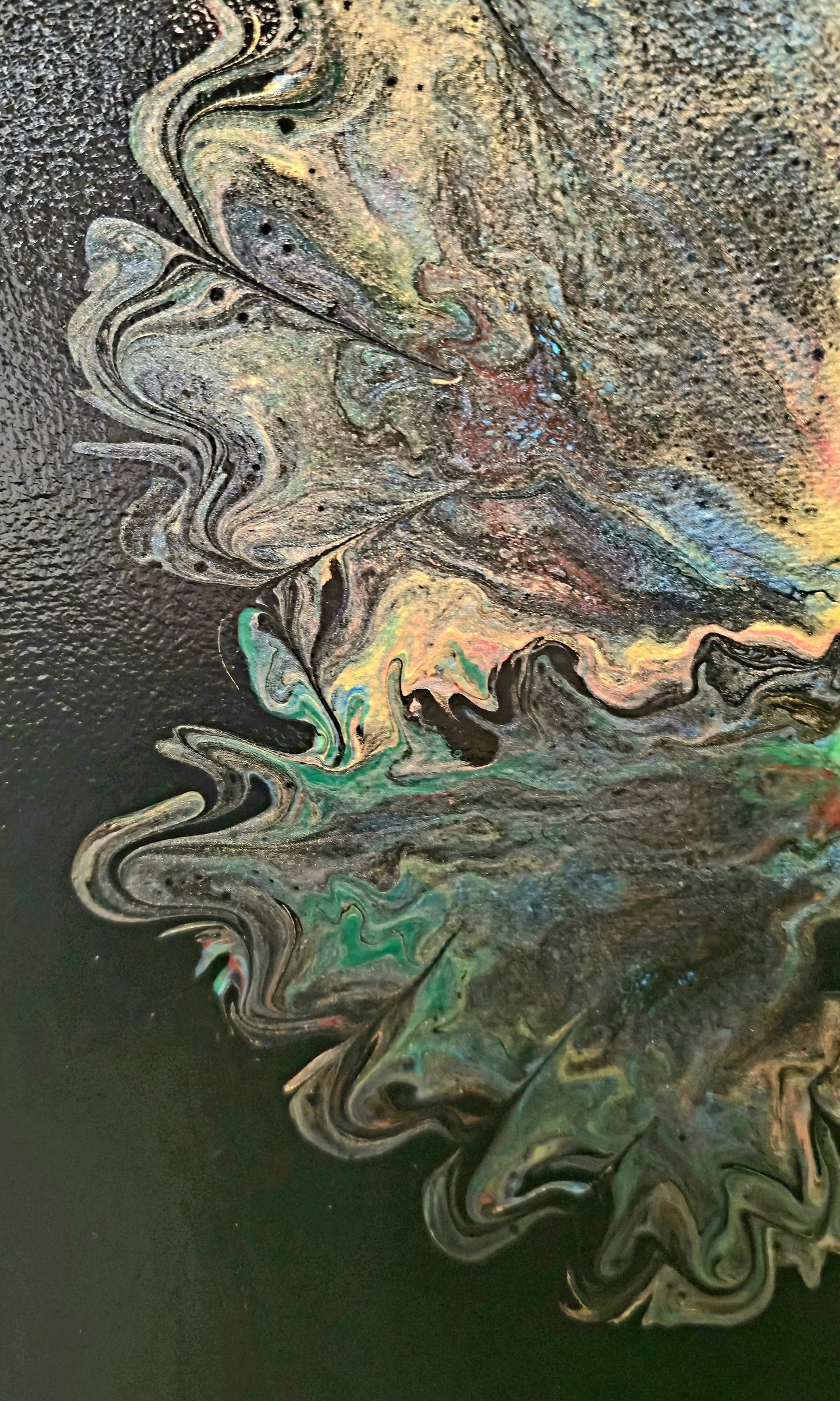 Kosmiczny Kwiat – Obraz Abstrakcyjny (30x30cm)