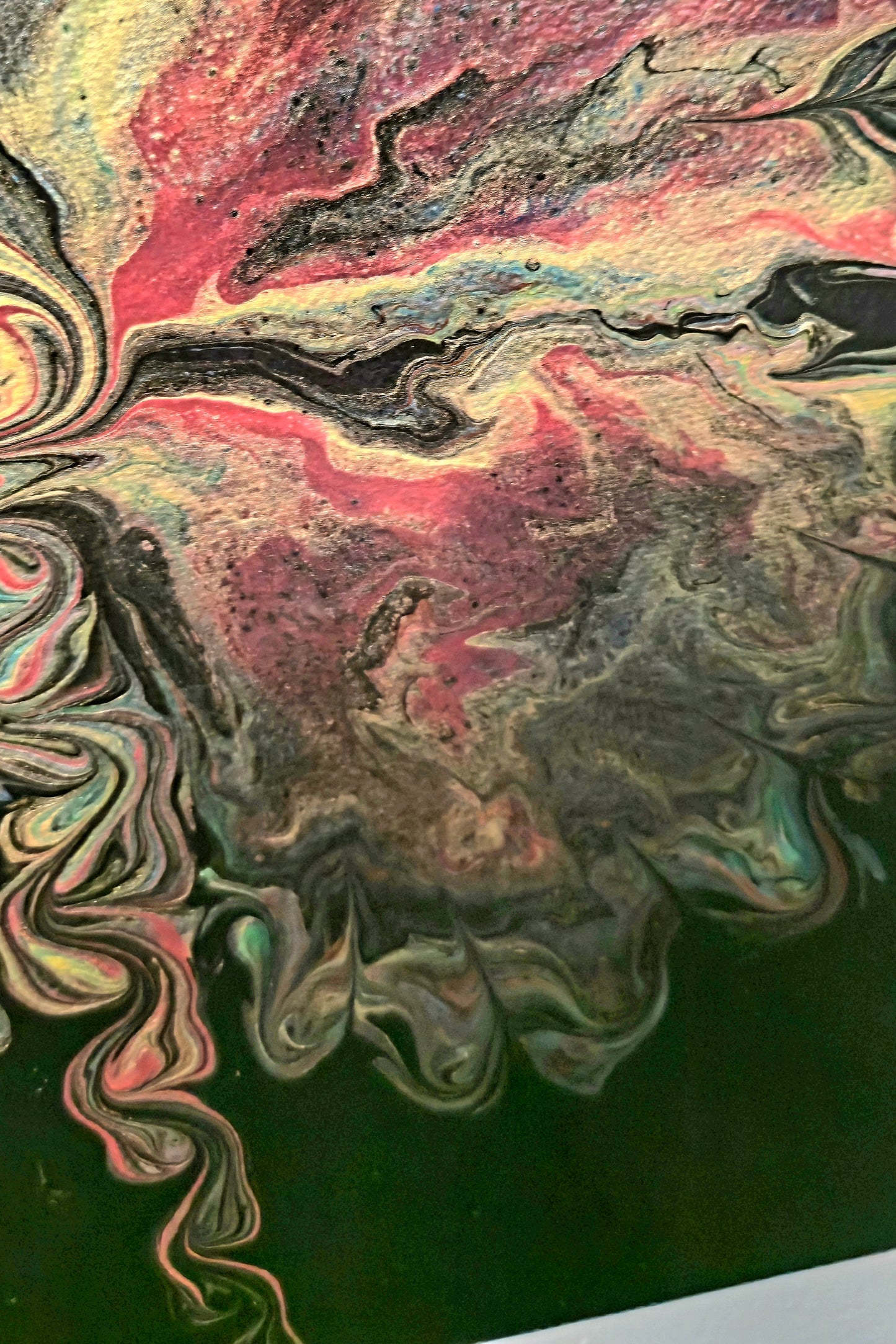 Kosmiczny Kwiat – Obraz Abstrakcyjny (30x30cm)