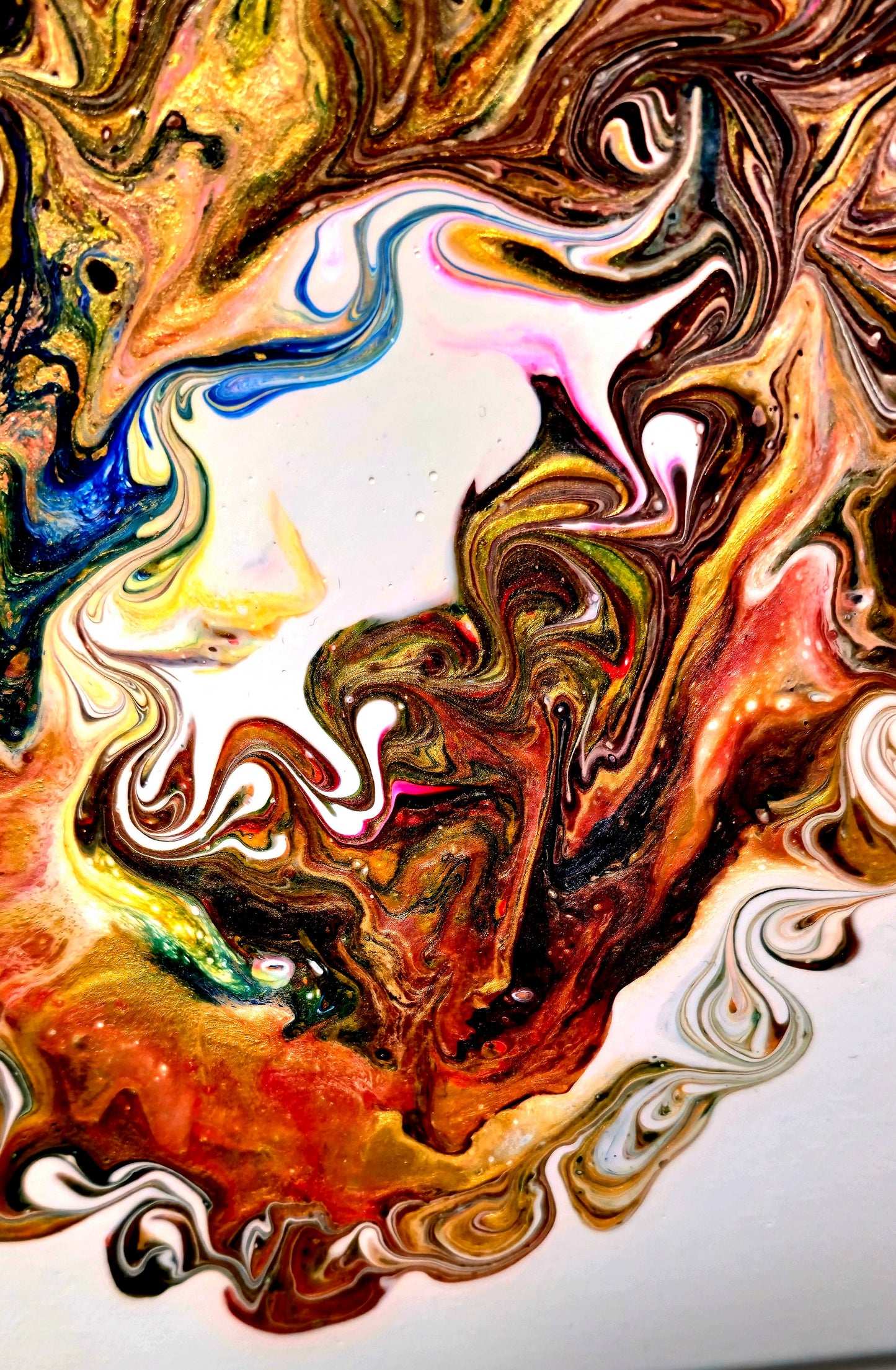 Ognista Nieskończoność – Obraz Abstrakcyjny (40x40cm)