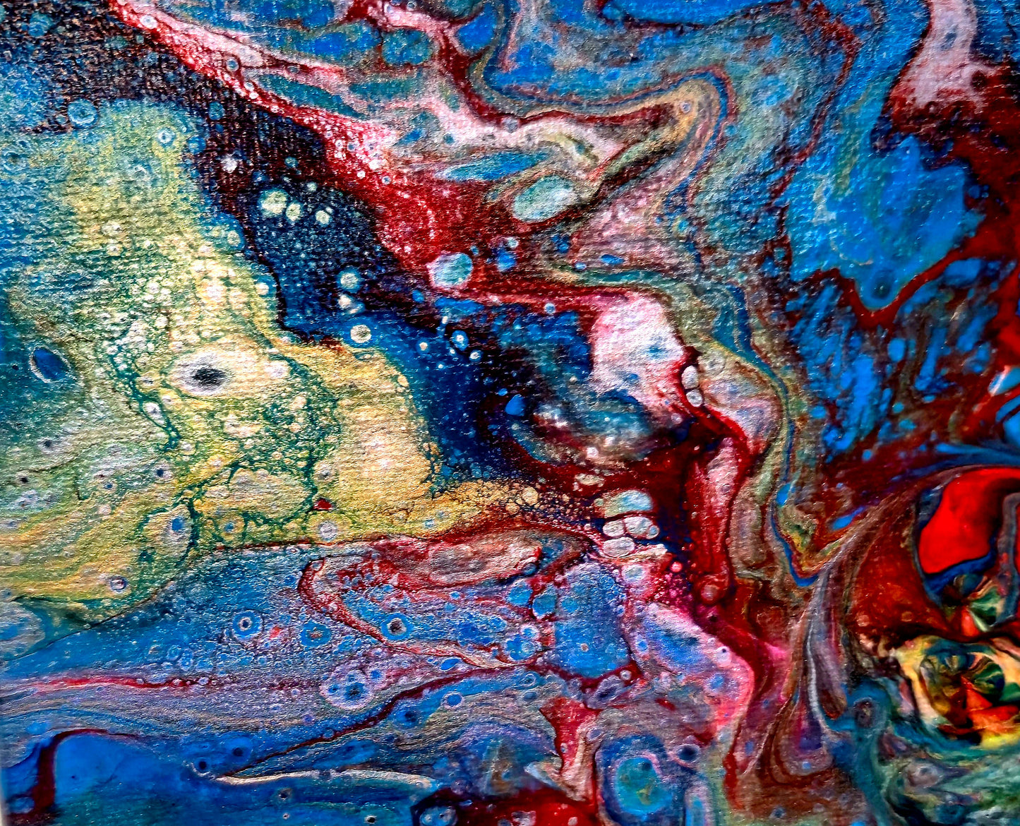 Podwodny Taniec – Obraz Abstrakcyjny (25x30cm)