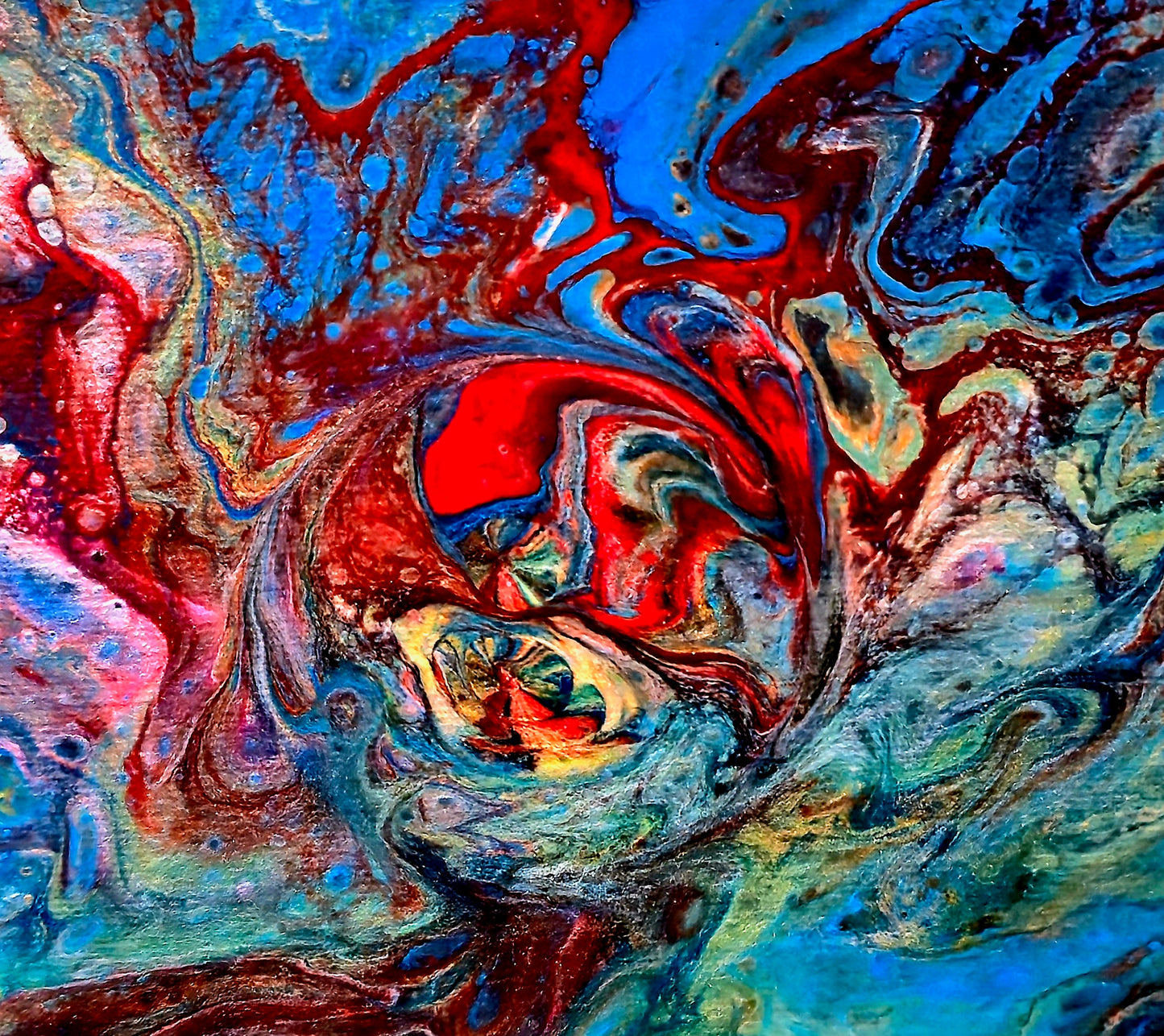 Podwodny Taniec – Obraz Abstrakcyjny (25x30cm)