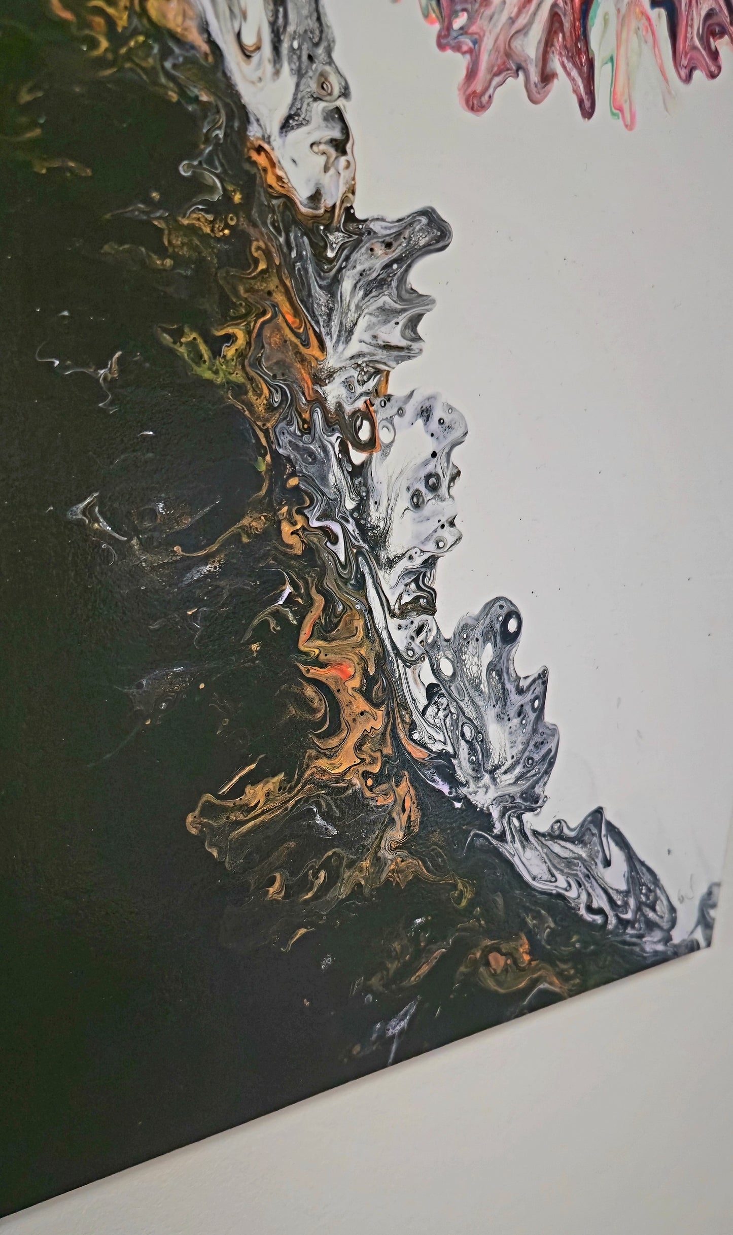 Kwiat z Ciemności – Obraz Abstrakcyjny (40x50cm)