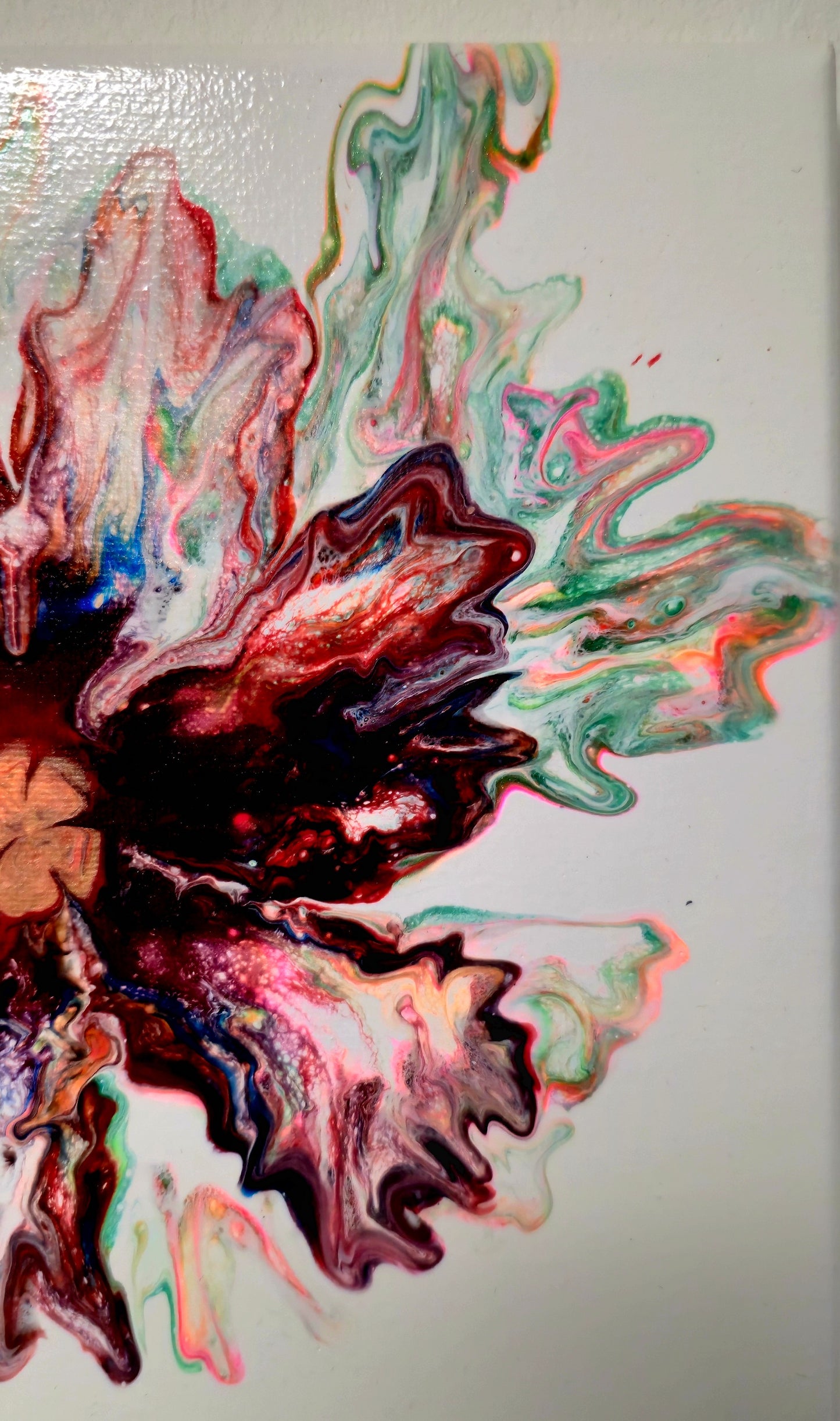 Kwiat z Ciemności – Obraz Abstrakcyjny (40x50cm)