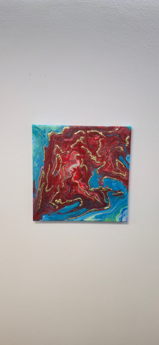 Polskie Żyły Są Złote – Obraz Abstrakcyjny 30x30 cm