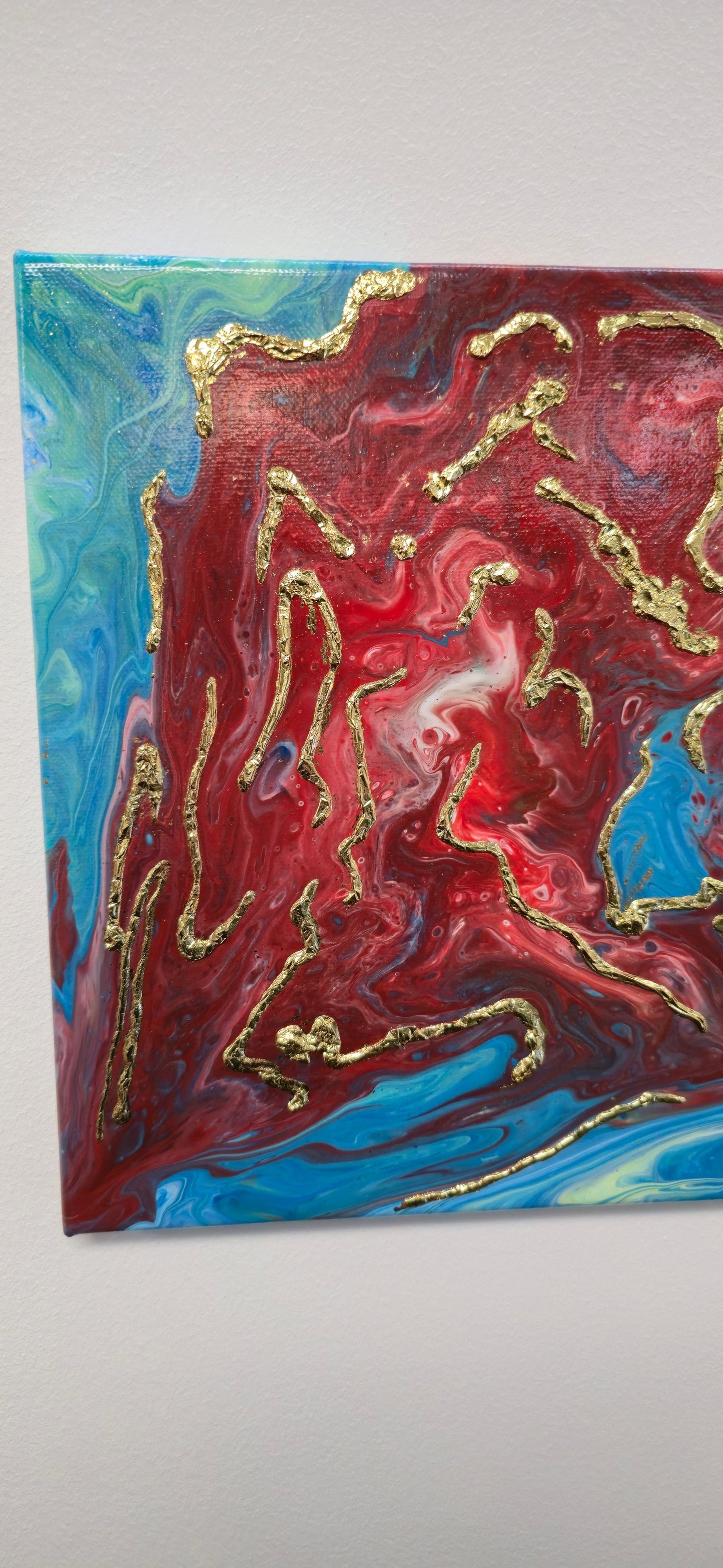 Polskie Żyły Są Złote – Obraz Abstrakcyjny 30x30 cm