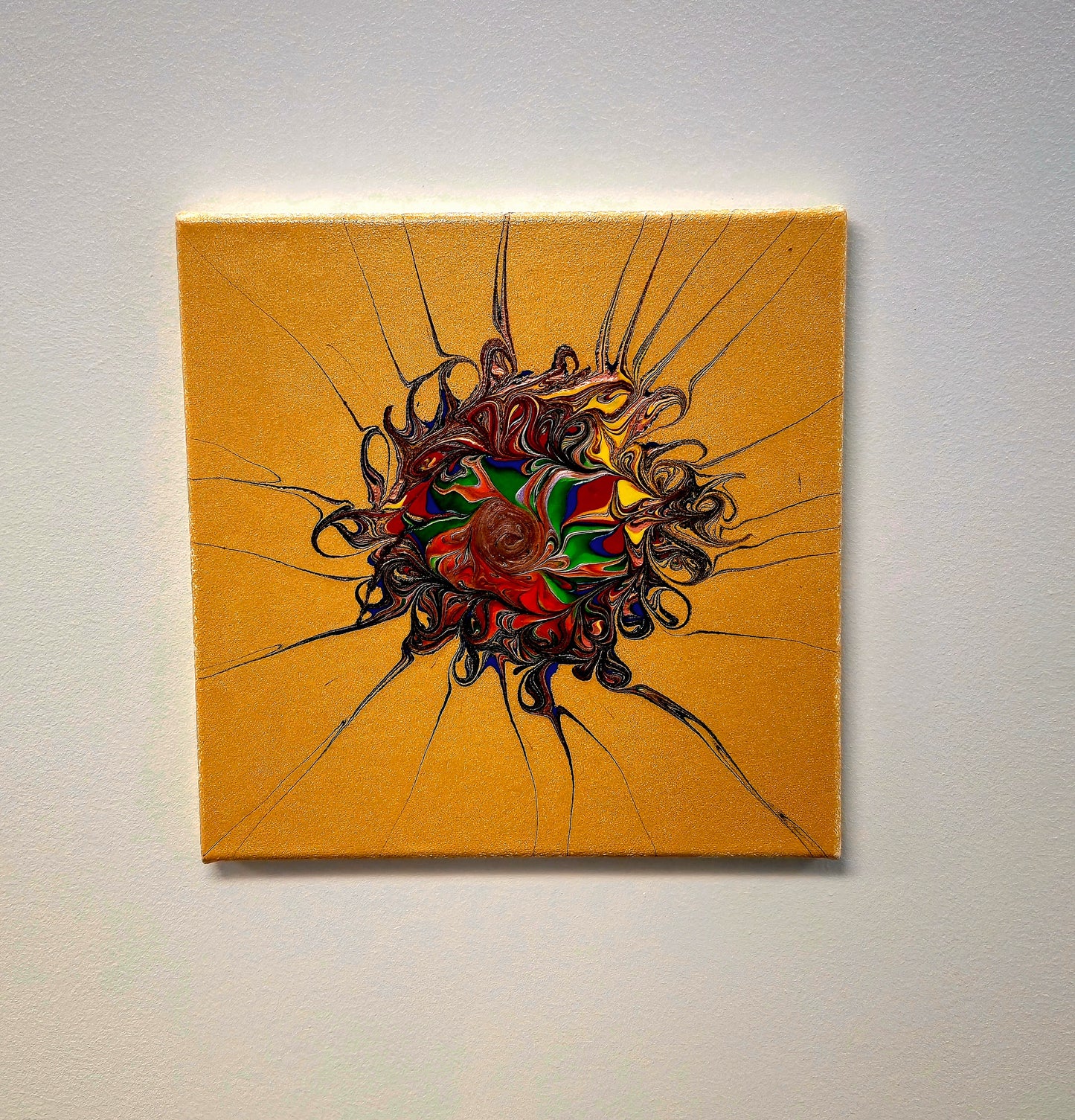 Psychodeliczne Oko – Obraz Abstrakcyjny 30x30 cm