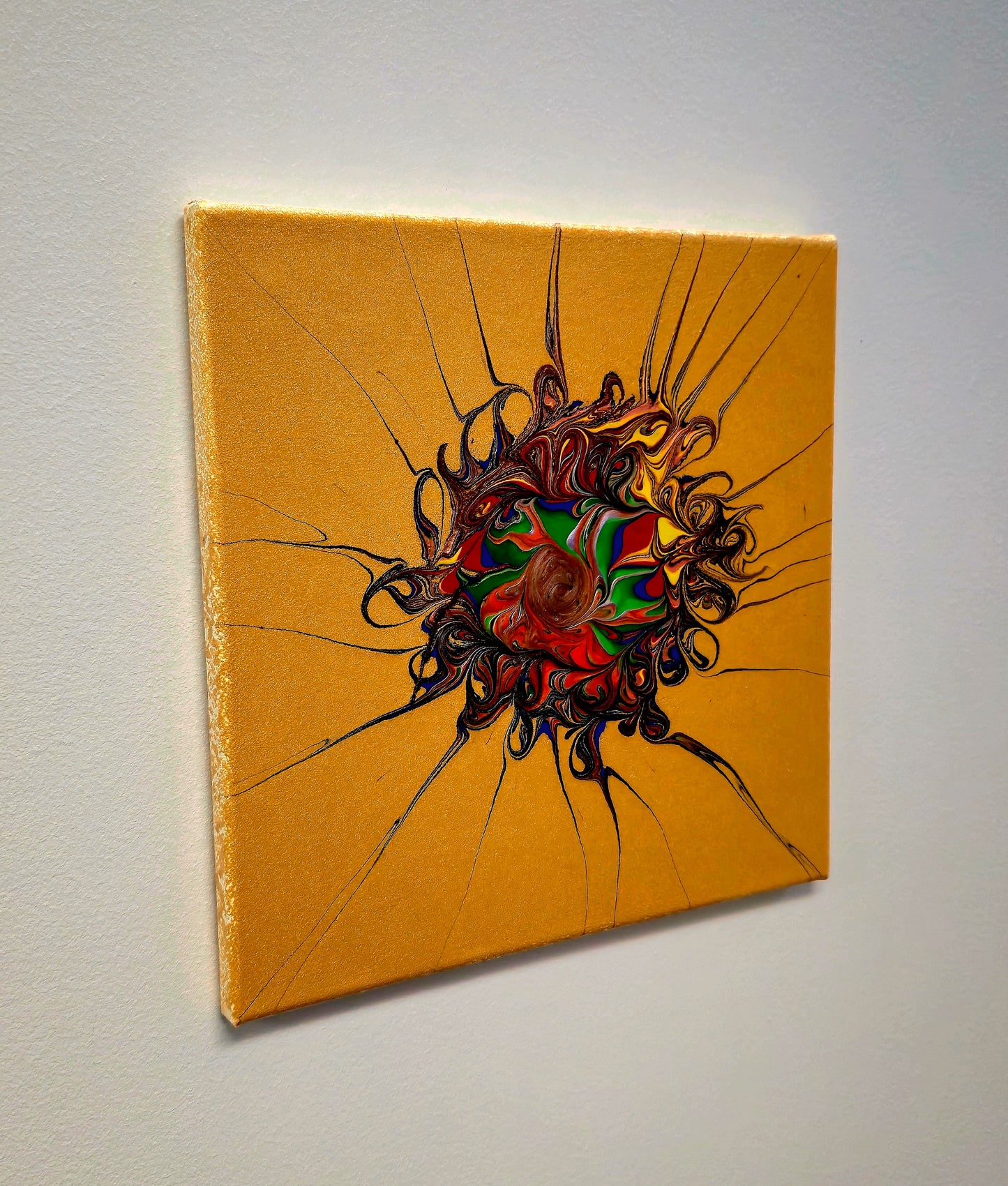 Psychodeliczne Oko – Obraz Abstrakcyjny 30x30 cm