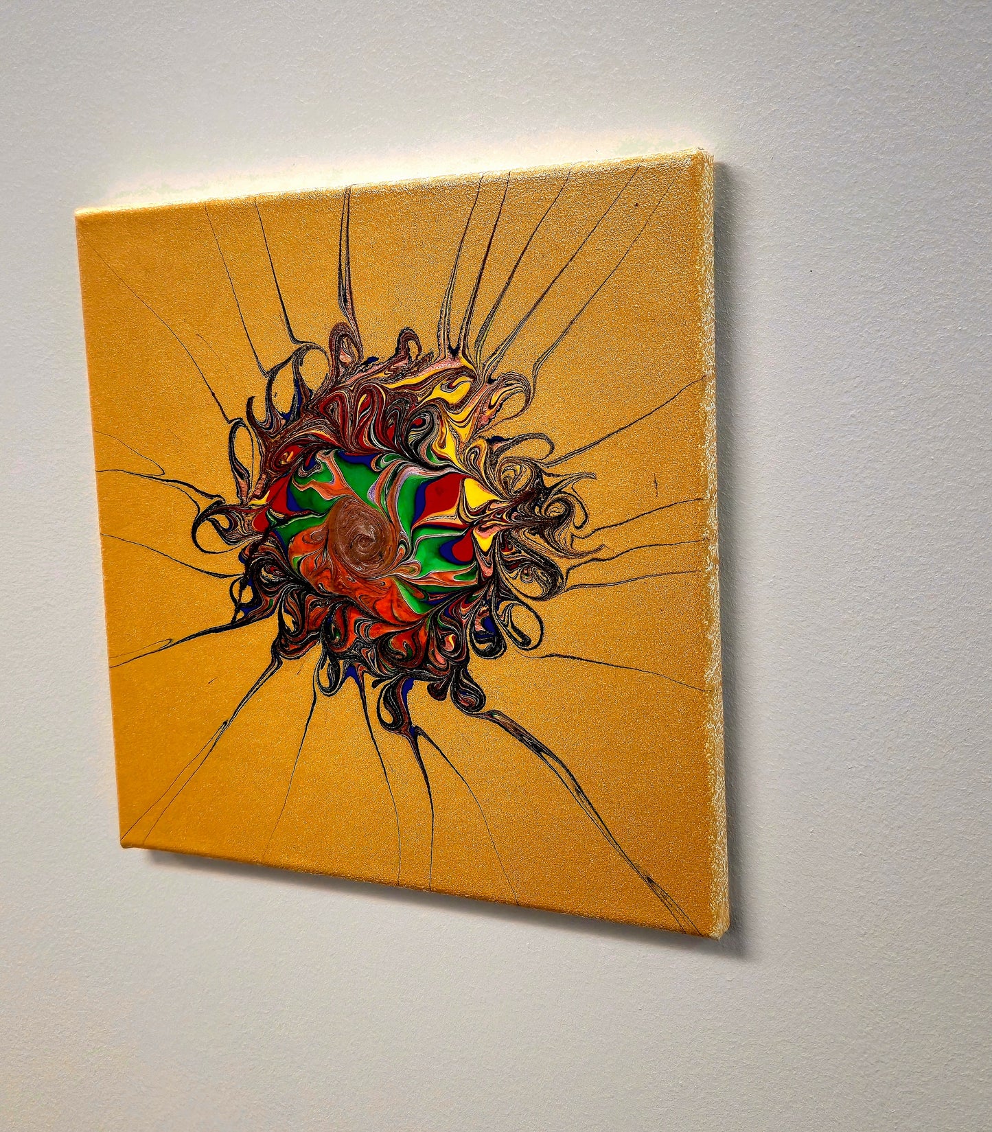 Psychodeliczne Oko – Obraz Abstrakcyjny 30x30 cm