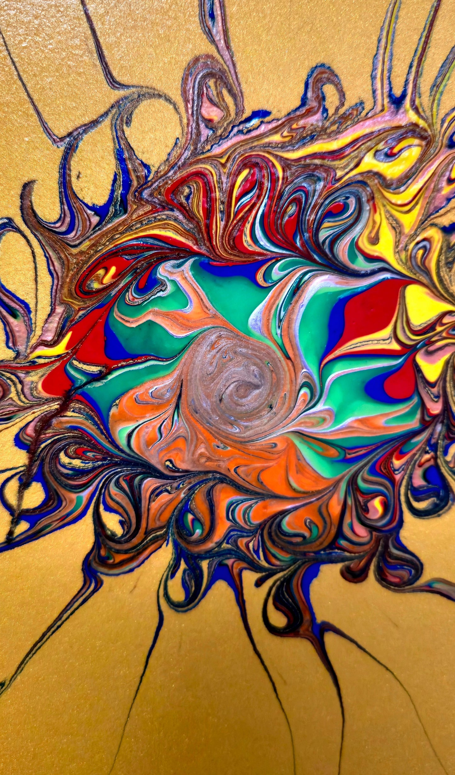 Psychodeliczne Oko – Obraz Abstrakcyjny 30x30 cm