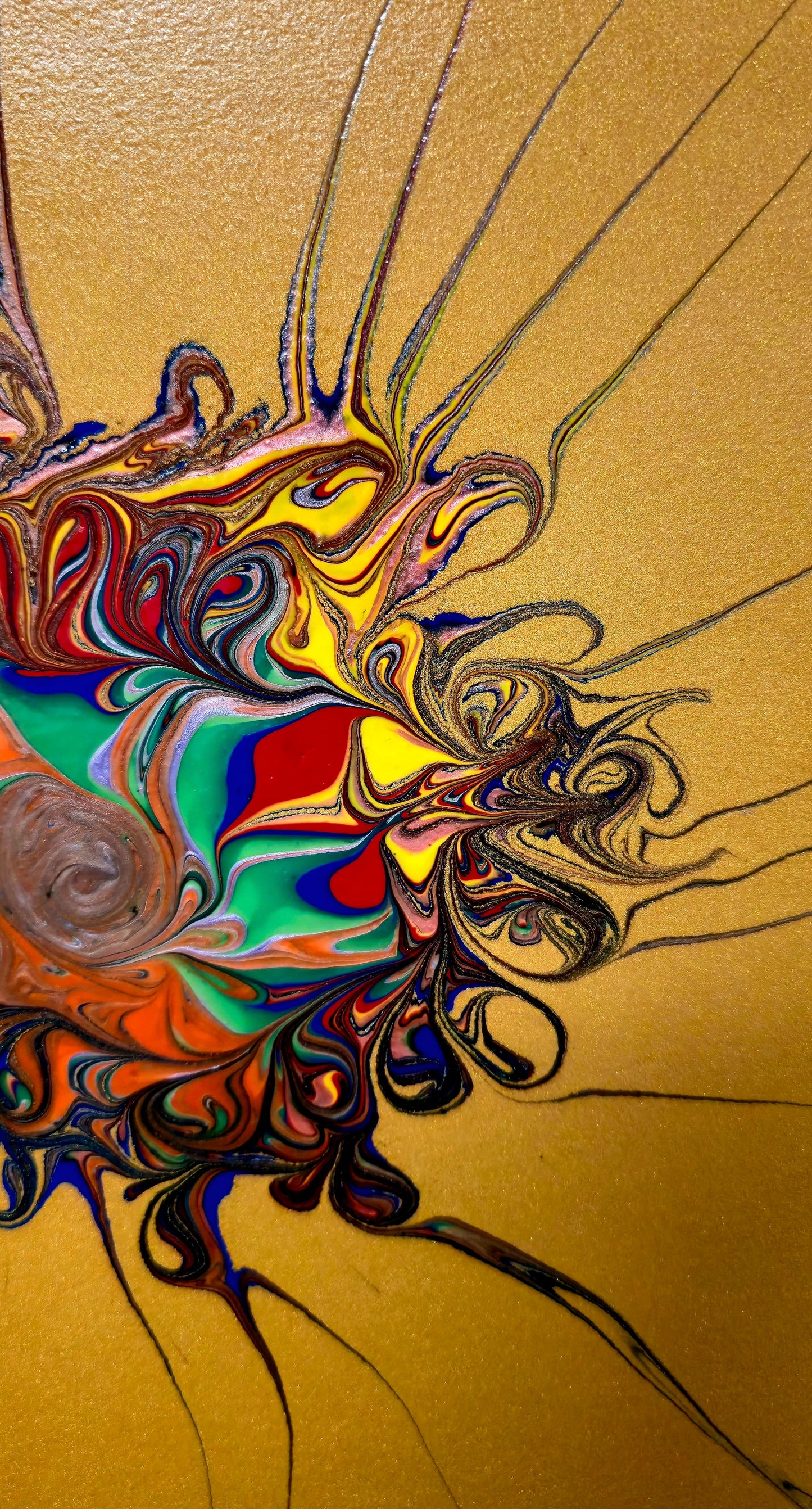 Psychodeliczne Oko – Obraz Abstrakcyjny 30x30 cm