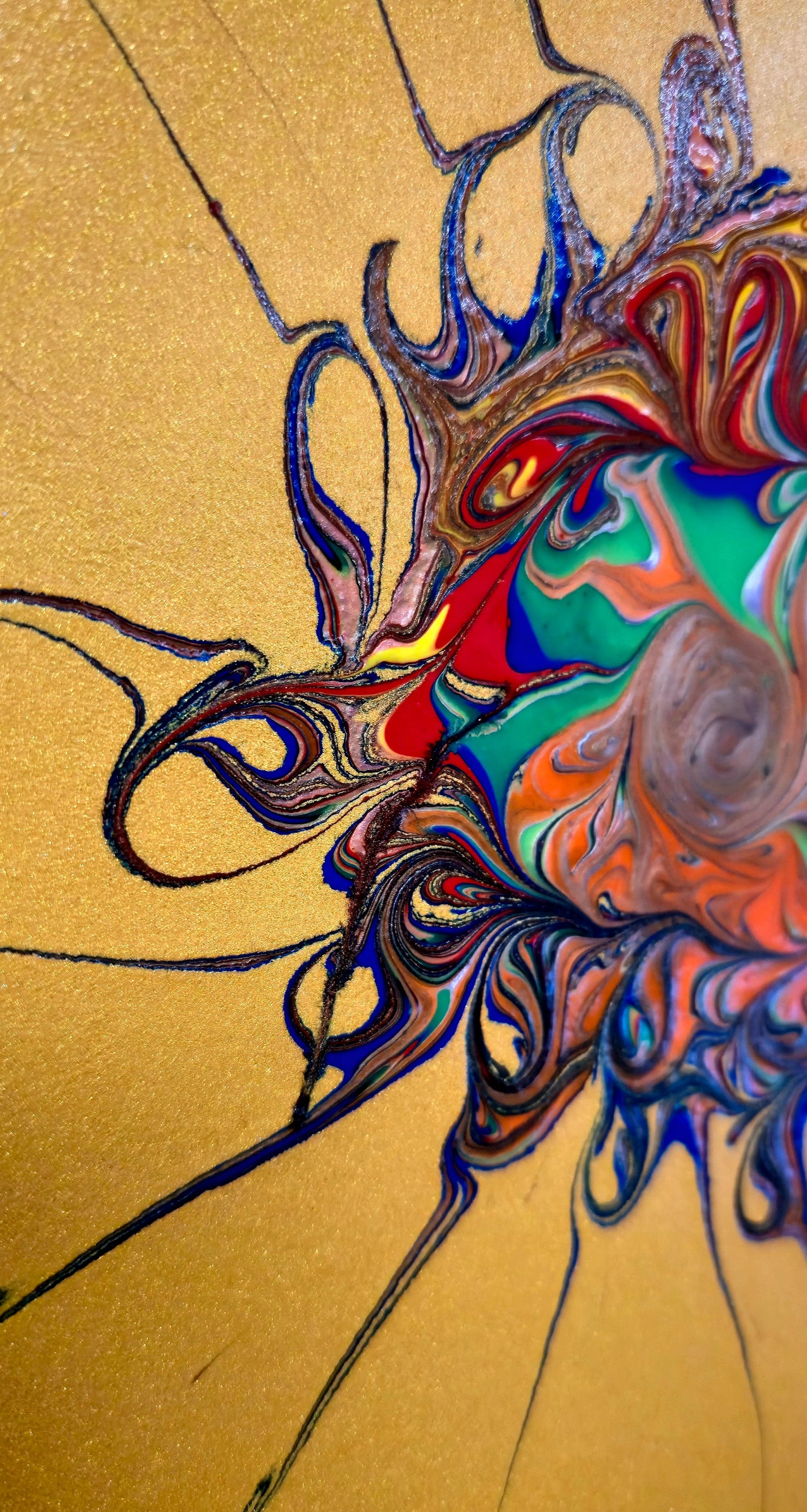 Psychodeliczne Oko – Obraz Abstrakcyjny 30x30 cm