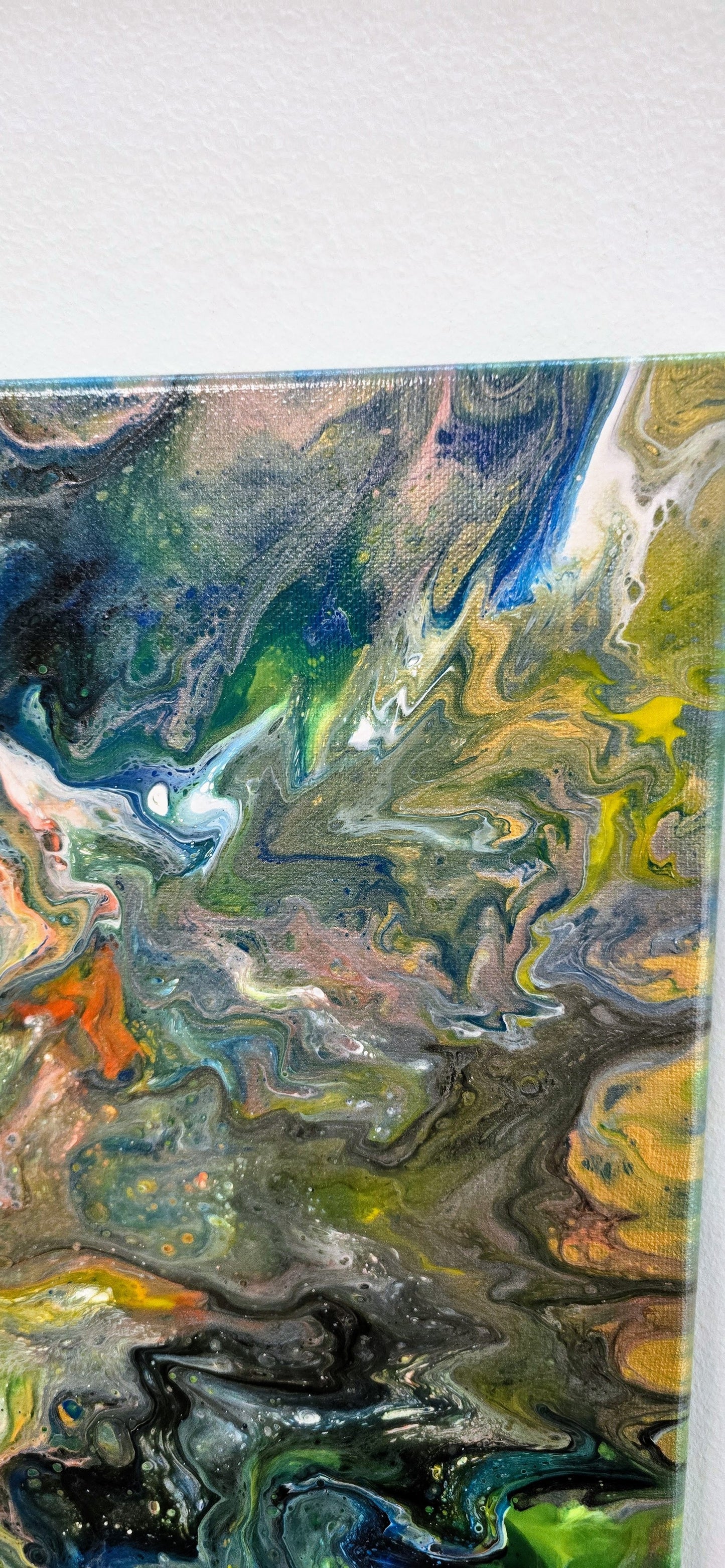 Burza Żywiołów – Obraz Abstrakcyjny Pouring Art 40x50 cm
