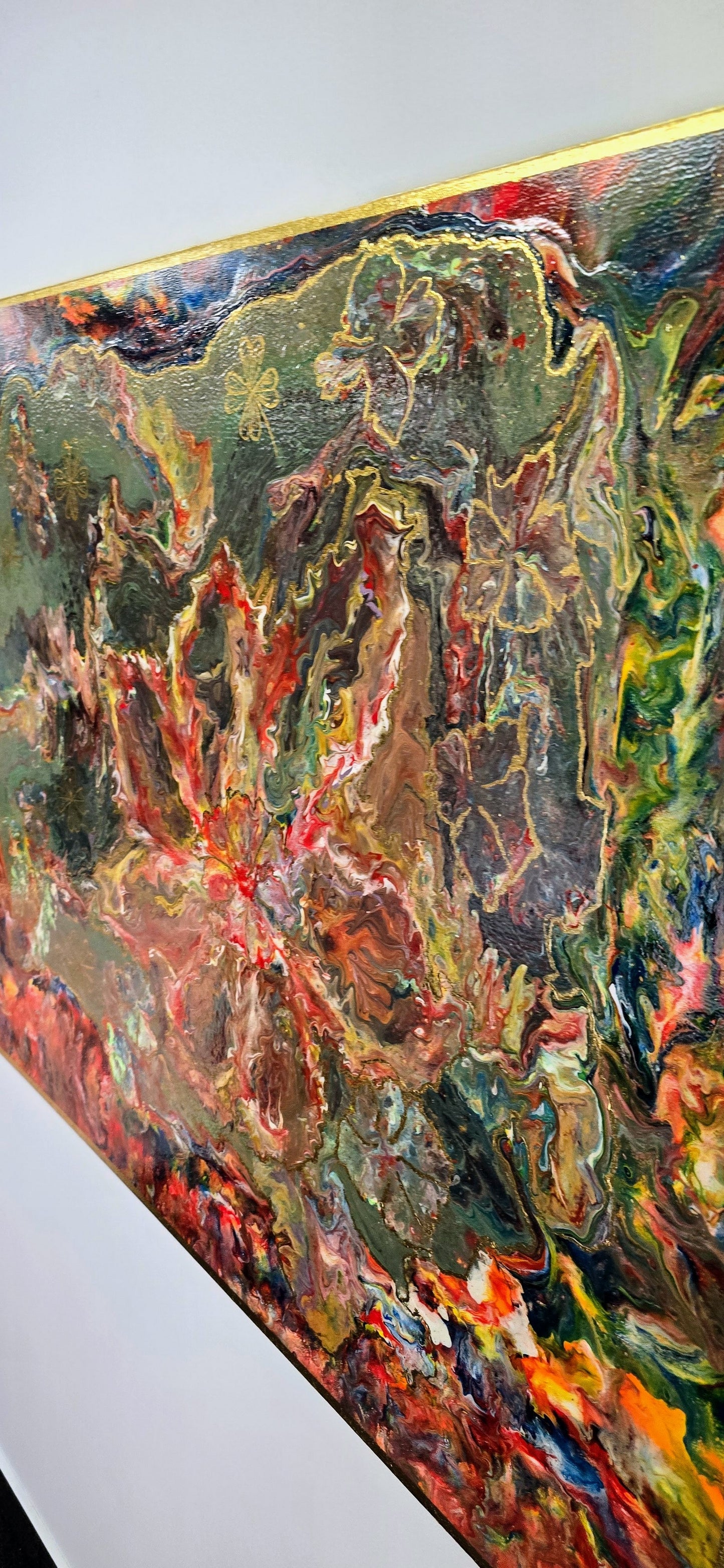 Ogród Wszechświata – Obraz Abstrakcyjny Mixed Media 90x120 cm