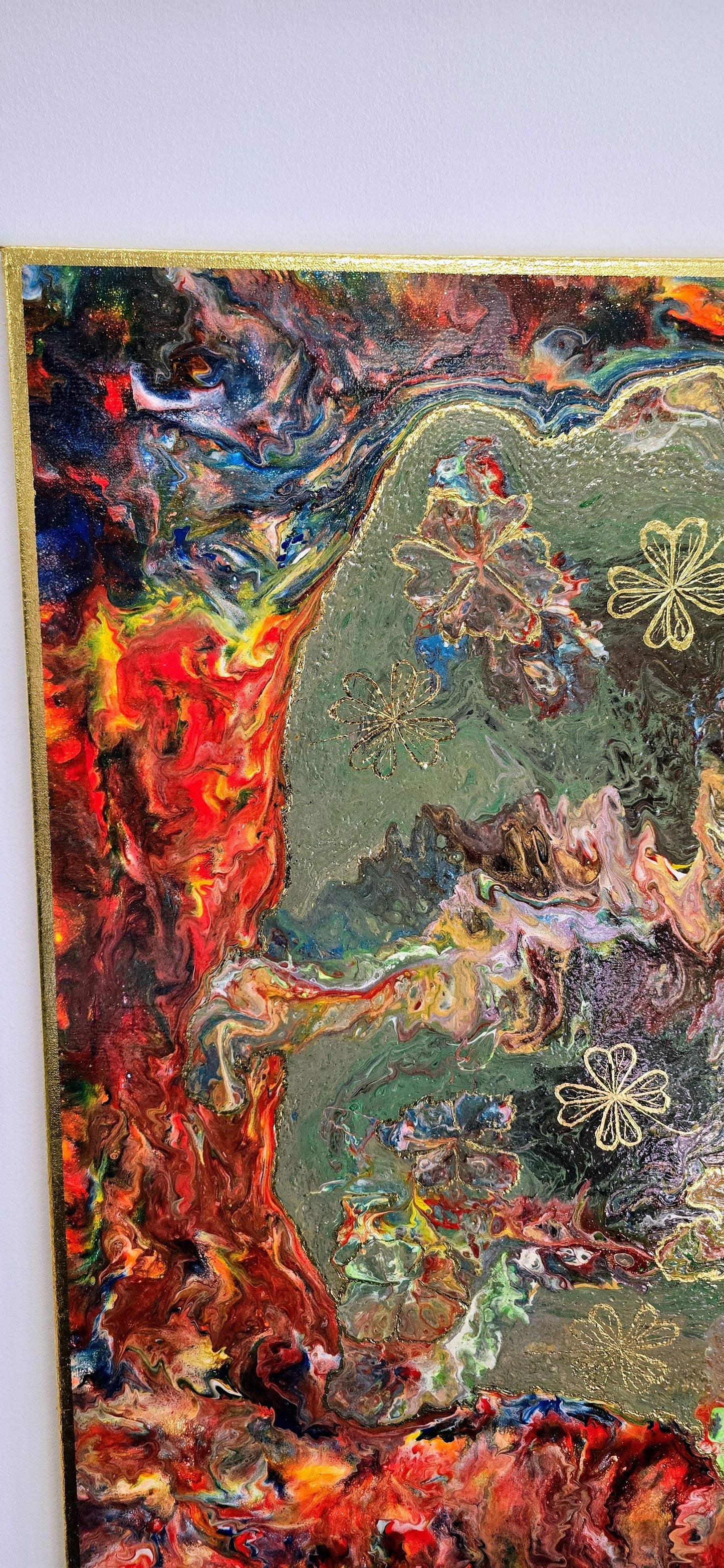 Ogród Wszechświata – Obraz Abstrakcyjny Mixed Media 90x120 cm