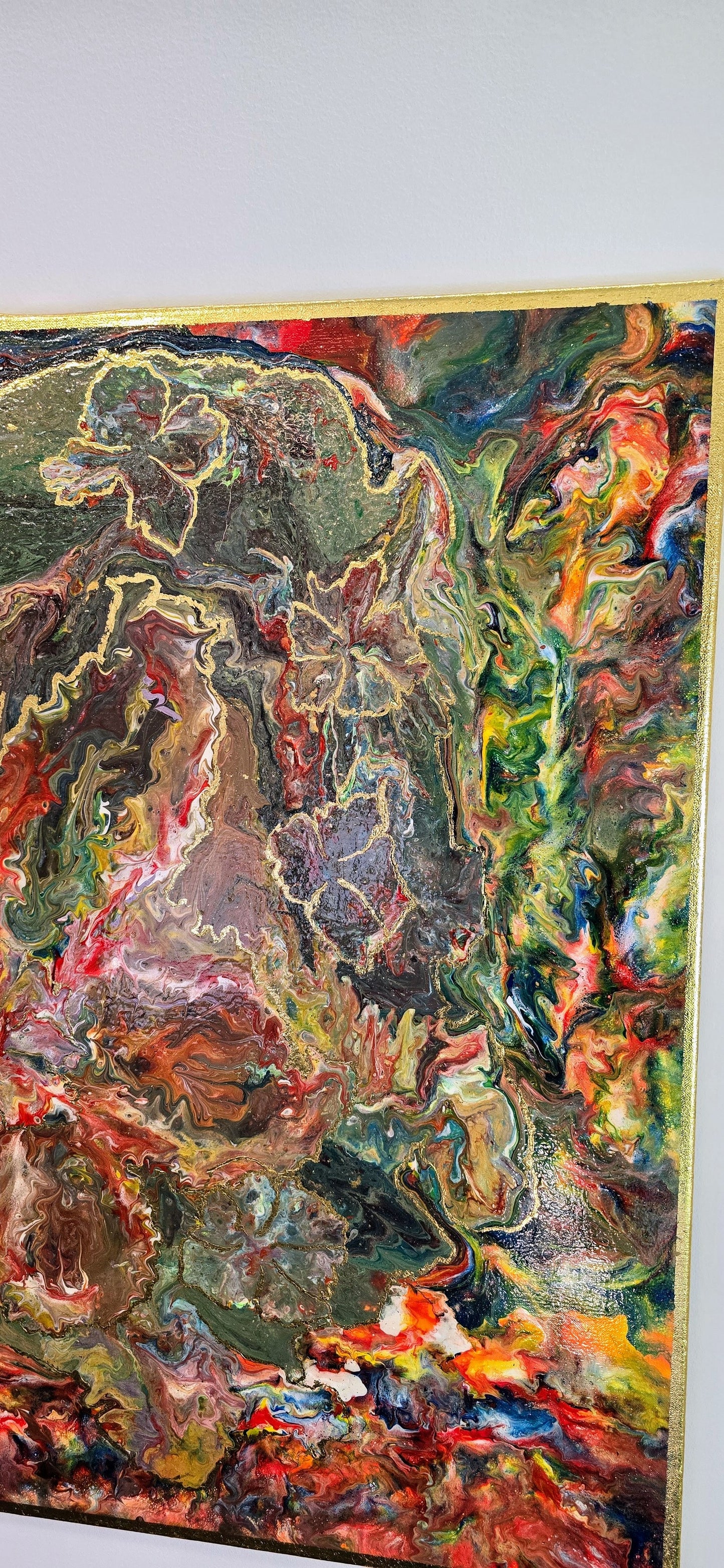 Ogród Wszechświata – Obraz Abstrakcyjny Mixed Media 90x120 cm