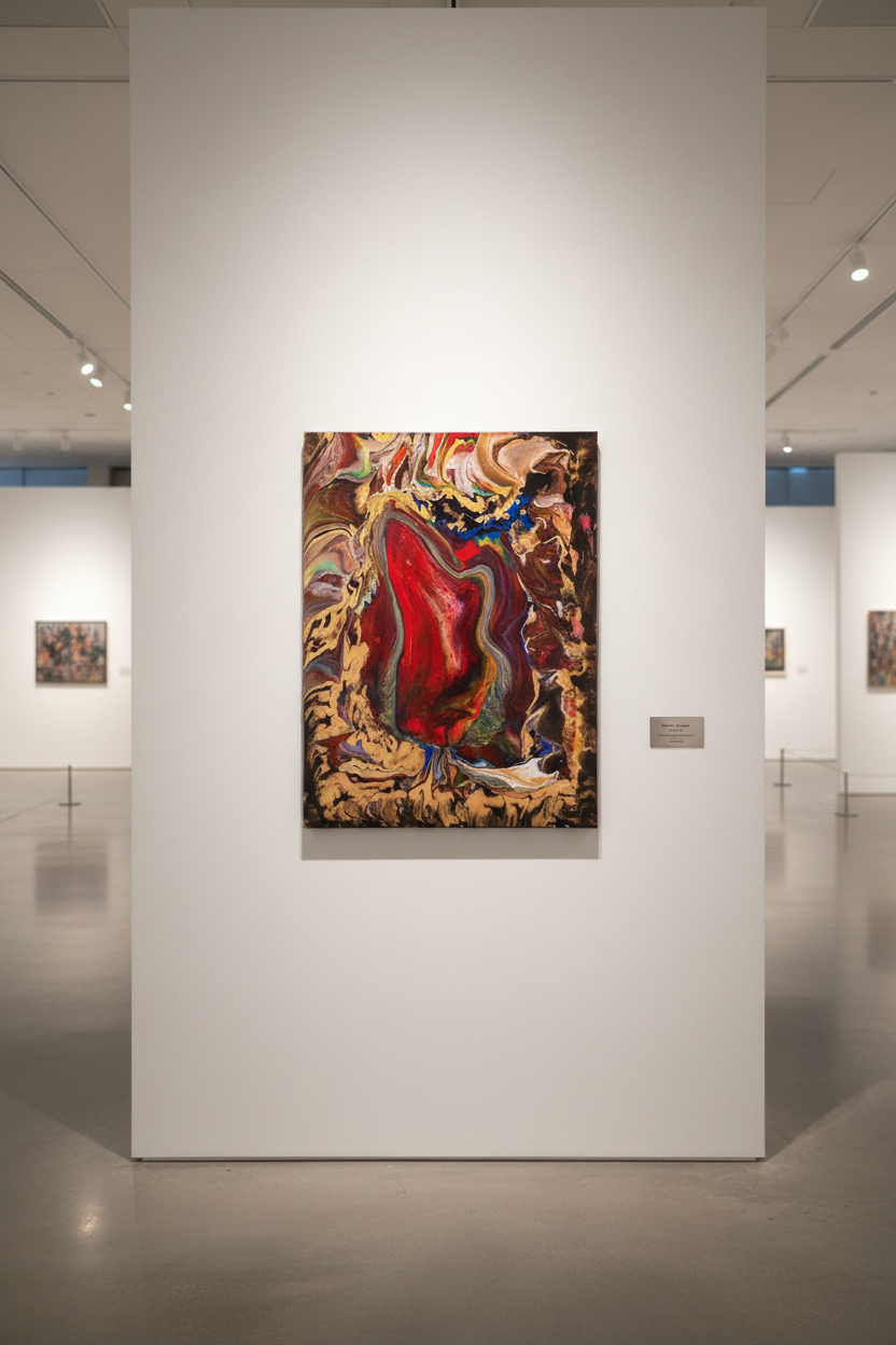 Portal do Innego Wymiaru – Obraz Abstrakcyjny Pouring Art 90x120 cm