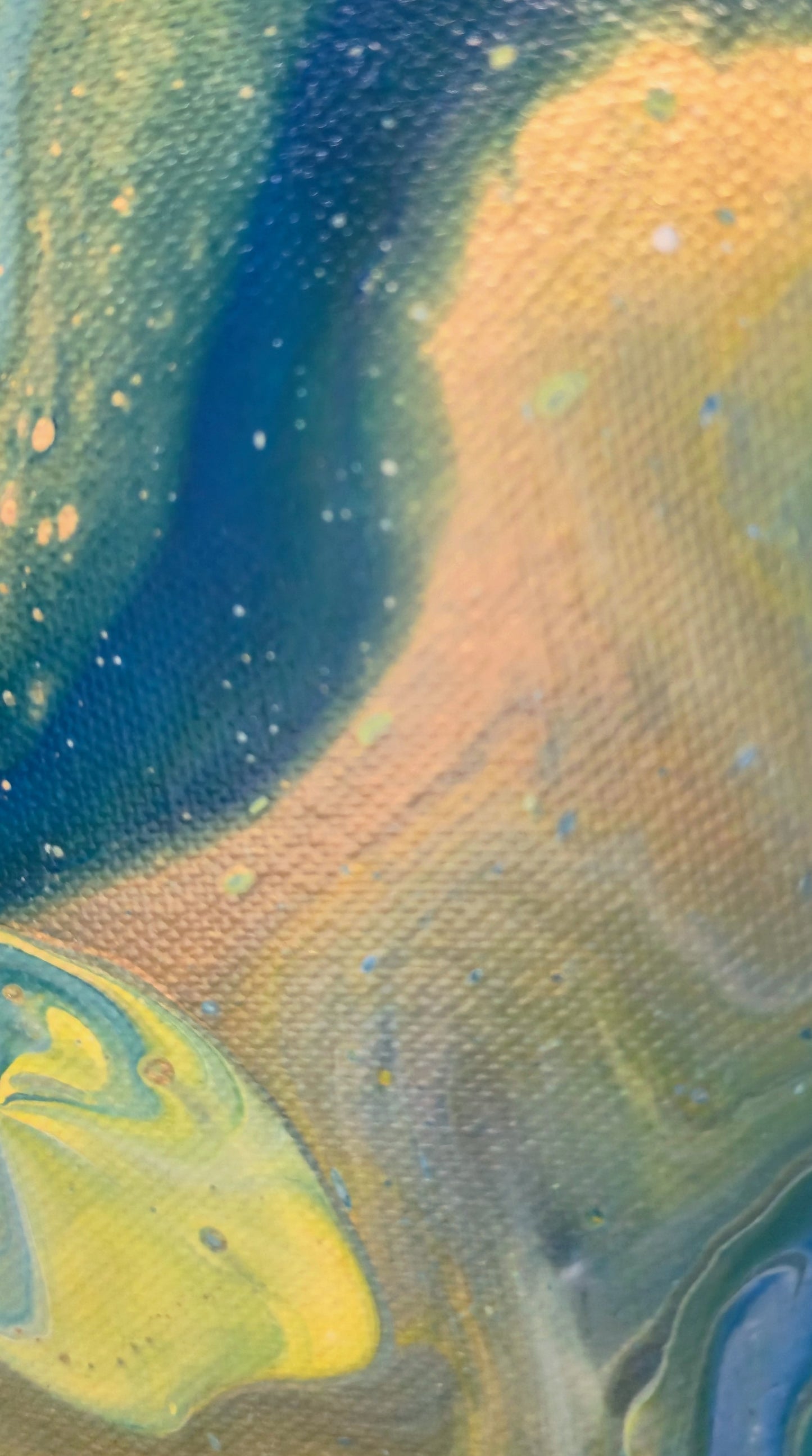 Oko Smoka – Zielone – Obraz Abstrakcyjny Pouring Art 40x50 cm