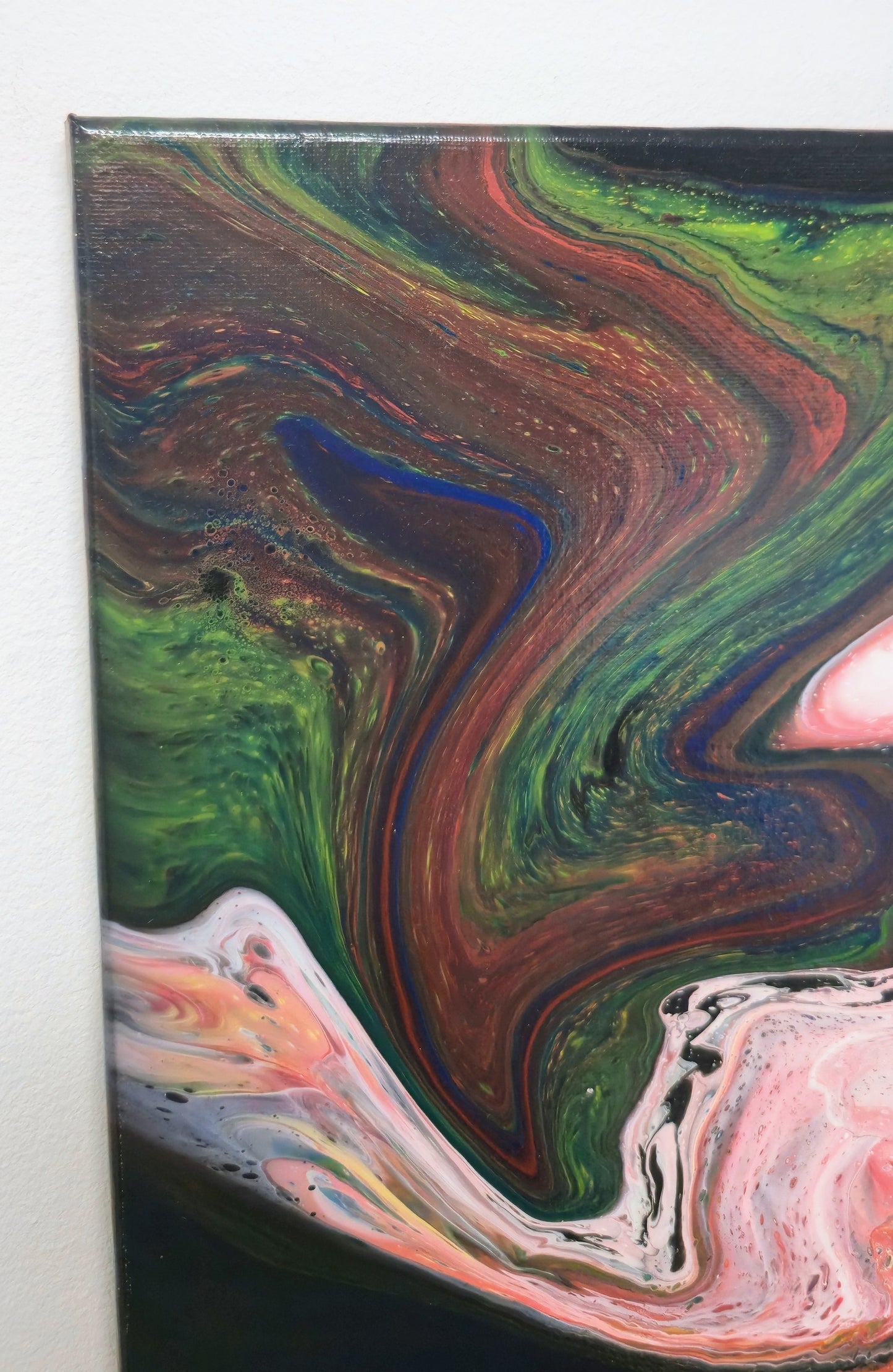 Duch Supernowej – Obraz Abstrakcyjny Pouring Art 40x50 cm