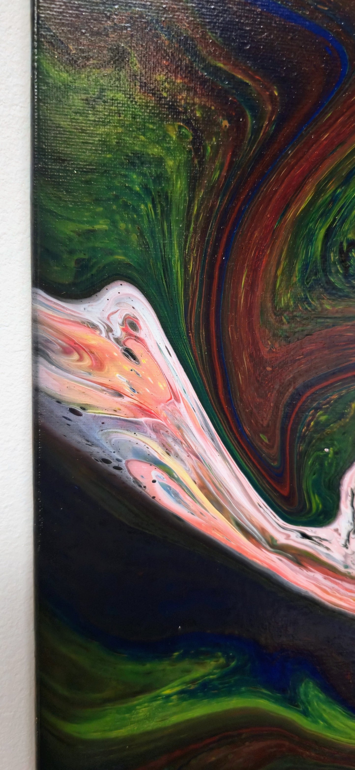 Duch Supernowej – Obraz Abstrakcyjny Pouring Art 40x50 cm