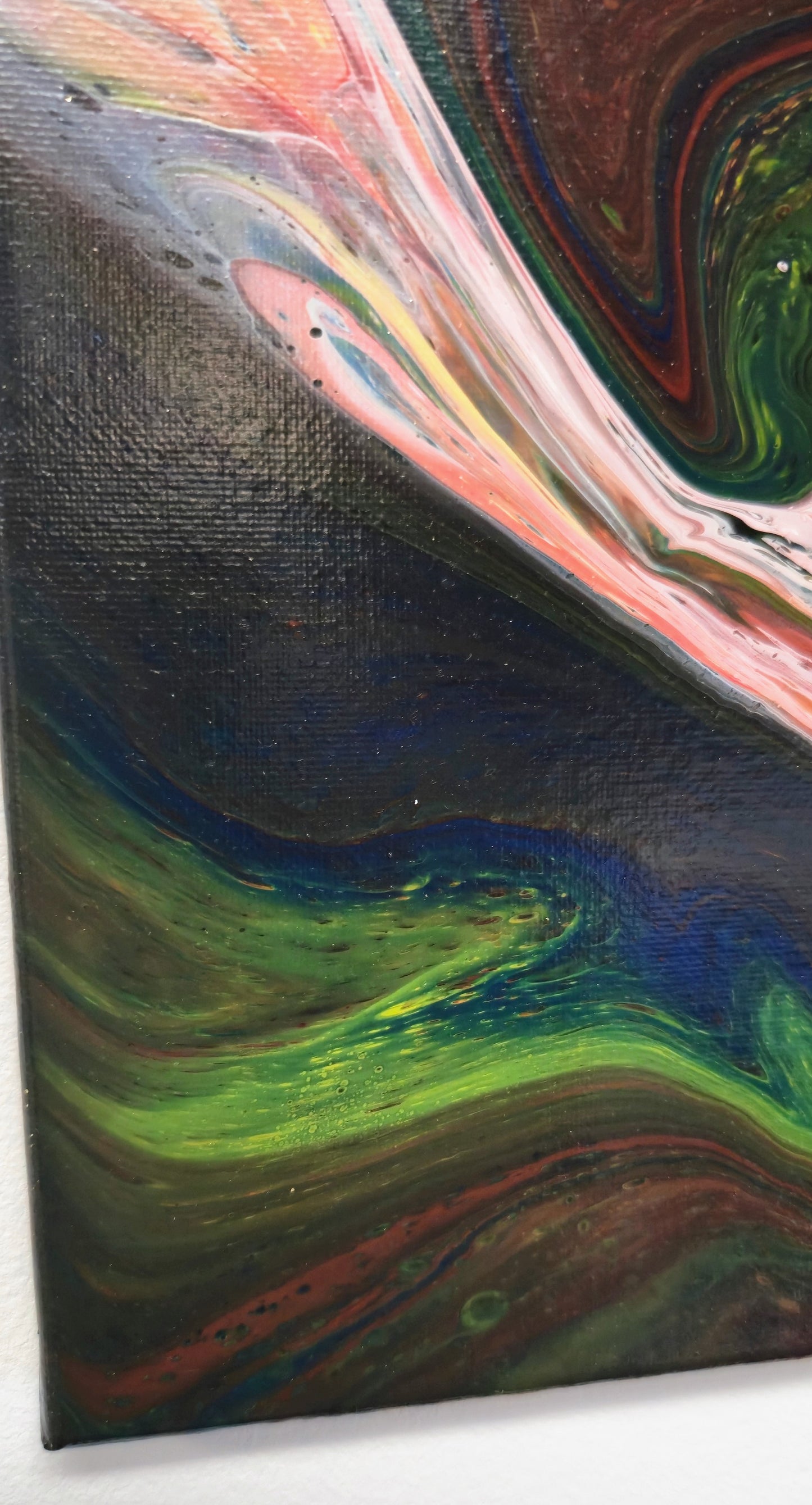 Duch Supernowej – Obraz Abstrakcyjny Pouring Art 40x50 cm