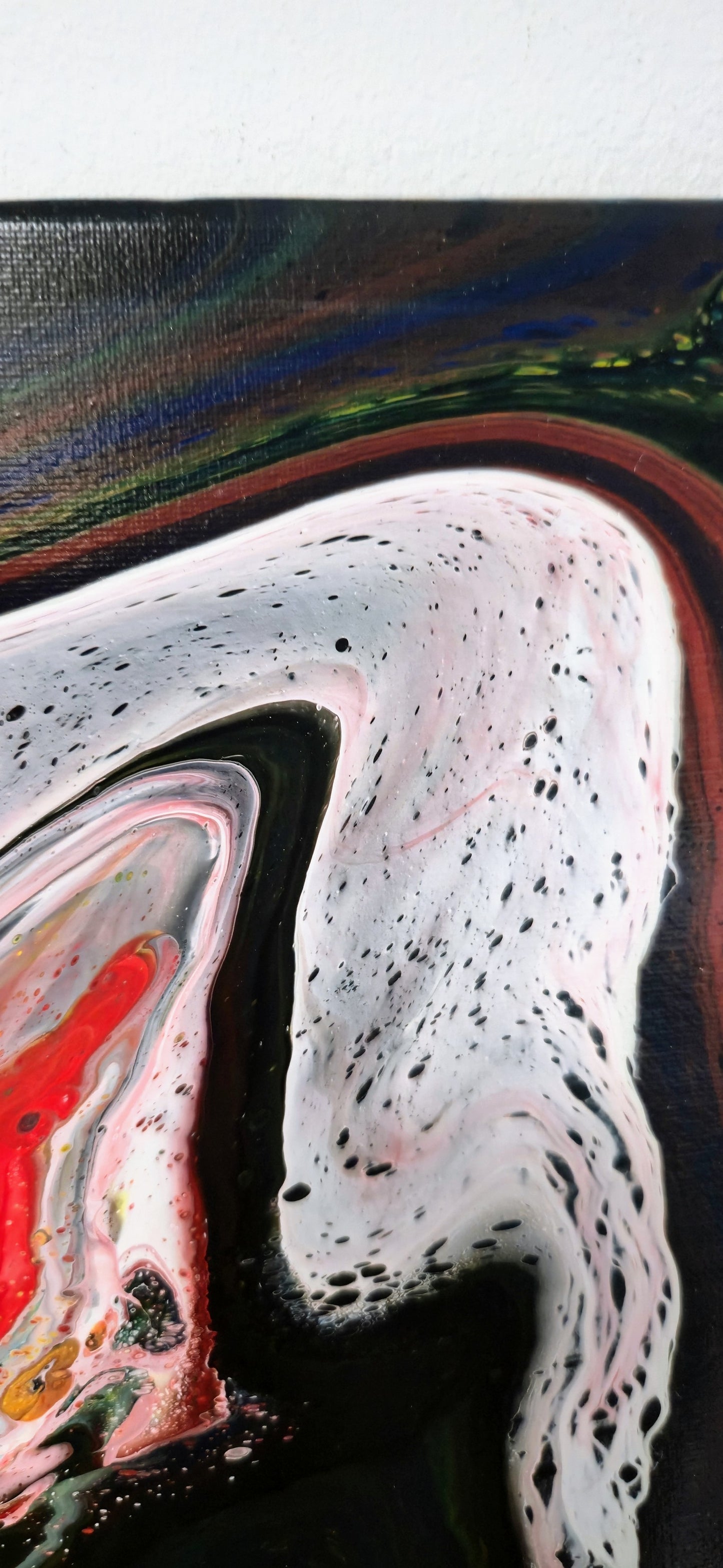 Duch Supernowej – Obraz Abstrakcyjny Pouring Art 40x50 cm