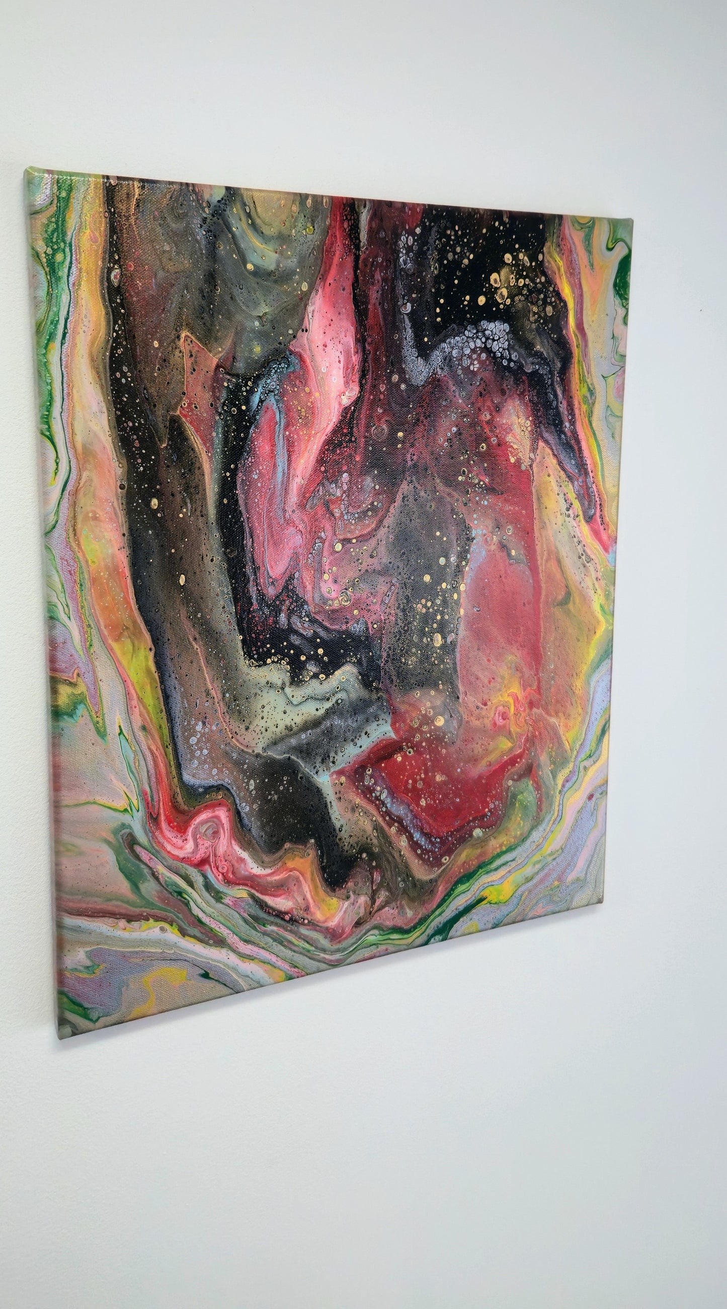 Wielki Wybuch – Obraz Abstrakcyjny Pouring Art 40x50 cm