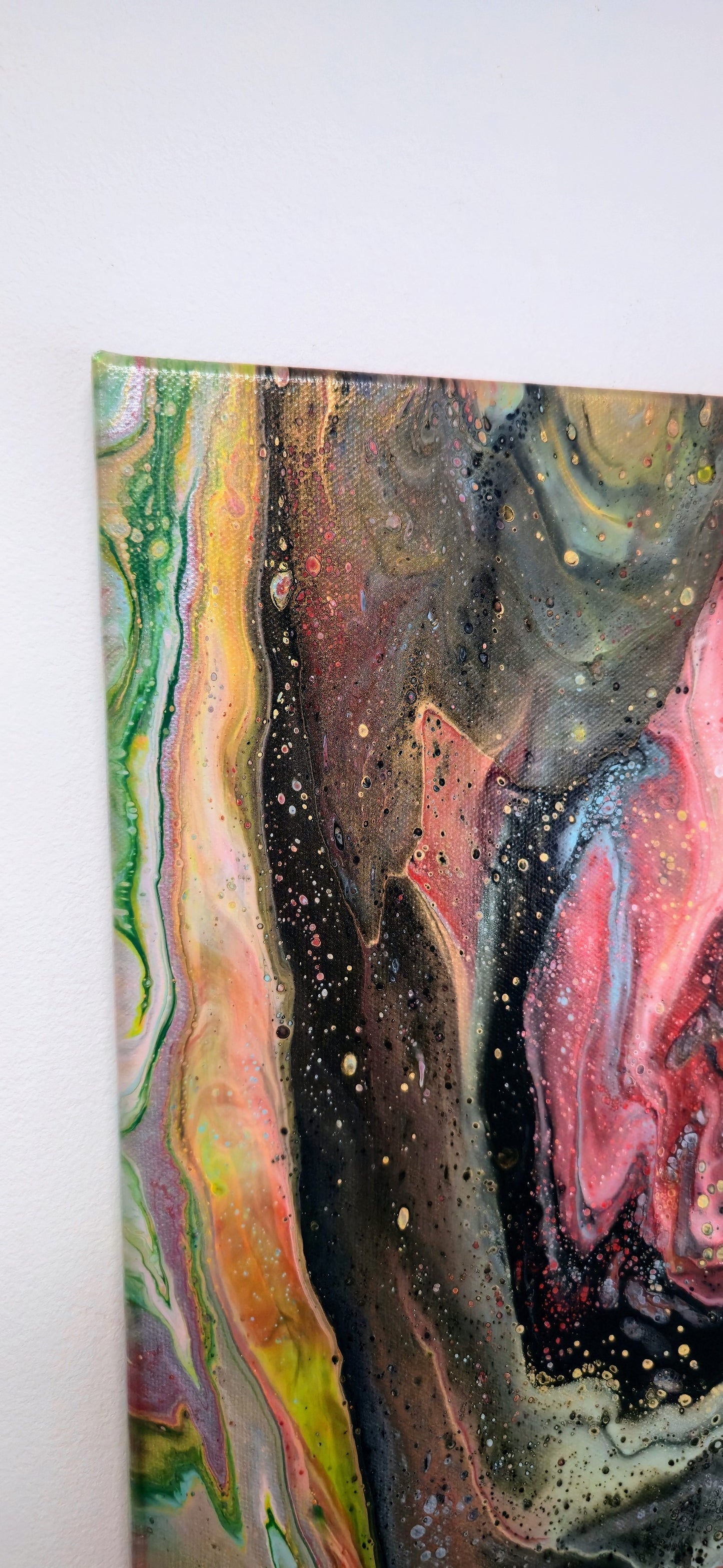 Wielki Wybuch – Obraz Abstrakcyjny Pouring Art 40x50 cm