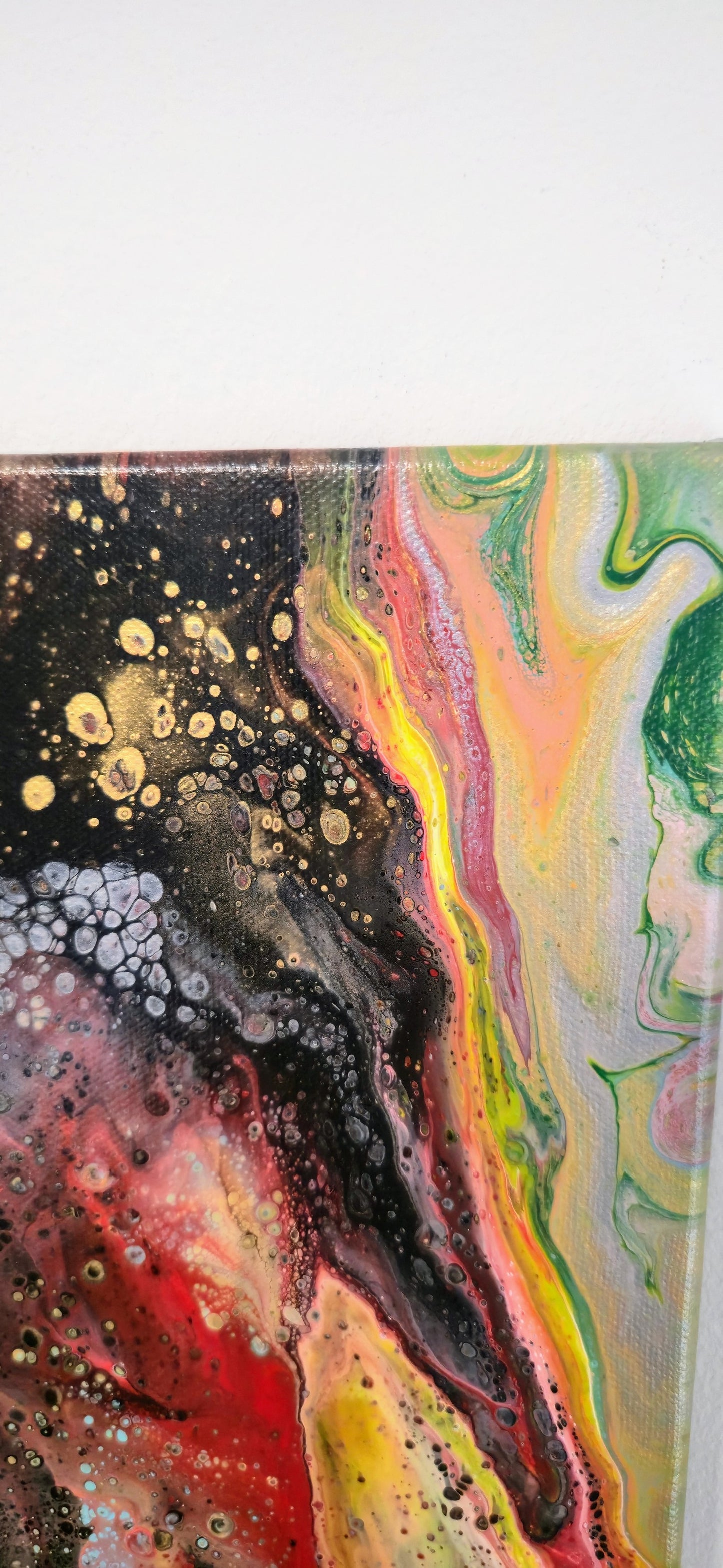 Wielki Wybuch – Obraz Abstrakcyjny Pouring Art 40x50 cm