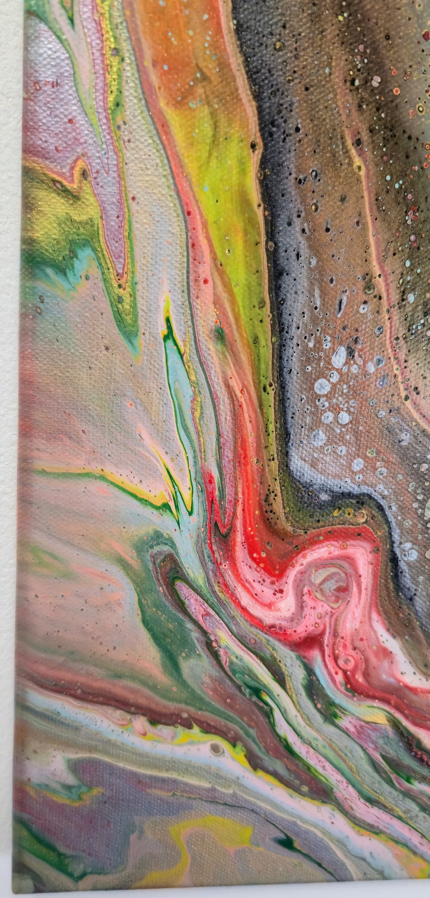 Wielki Wybuch – Obraz Abstrakcyjny Pouring Art 40x50 cm