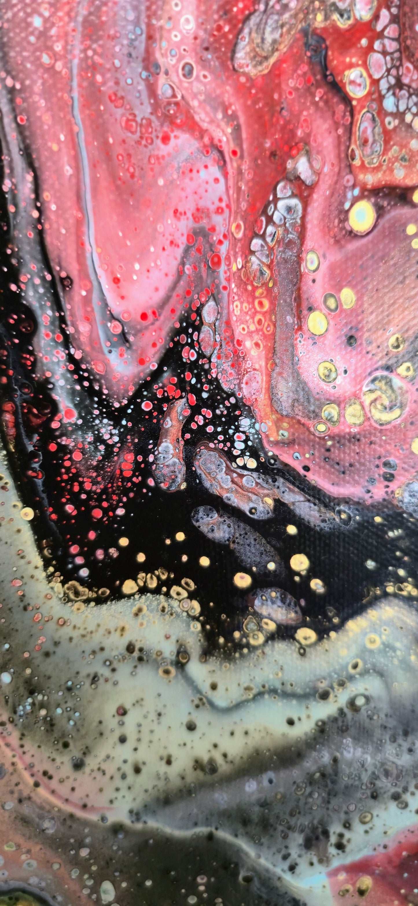 Wielki Wybuch – Obraz Abstrakcyjny Pouring Art 40x50 cm