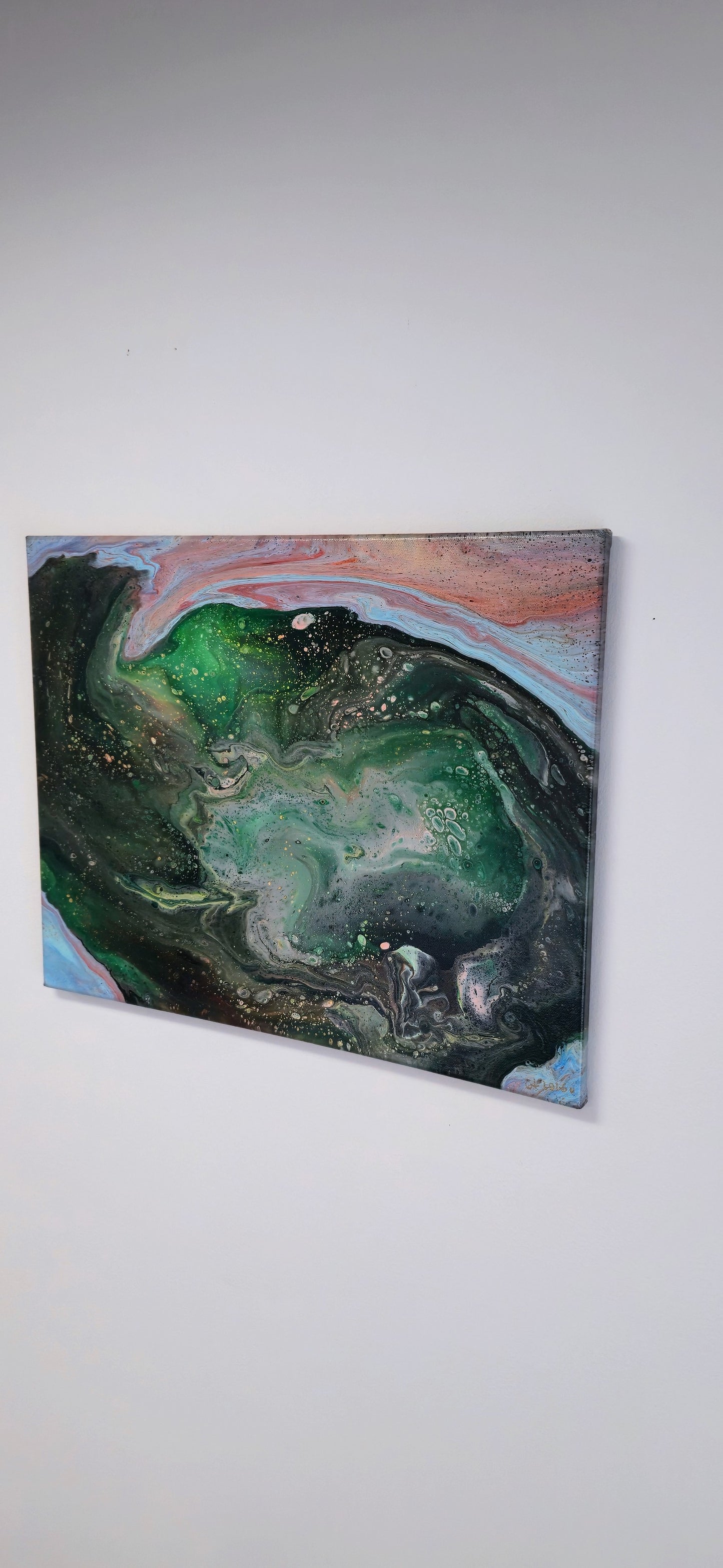 Otwarty Umysł – Obraz Abstrakcyjny Pouring Art 40x50 cm