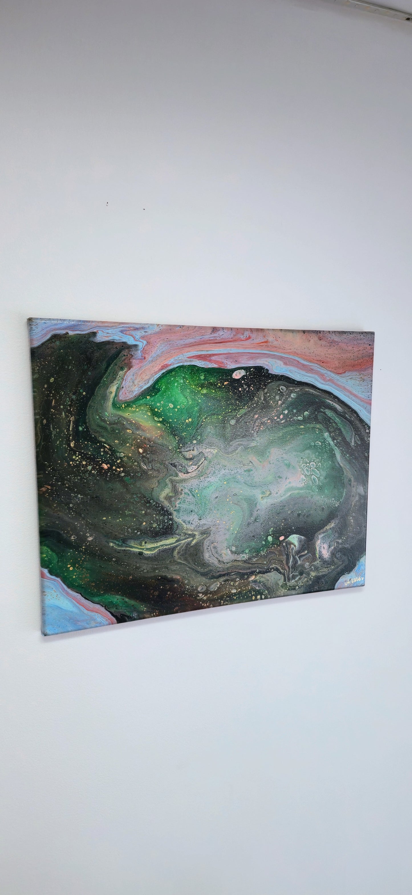 Otwarty Umysł – Obraz Abstrakcyjny Pouring Art 40x50 cm