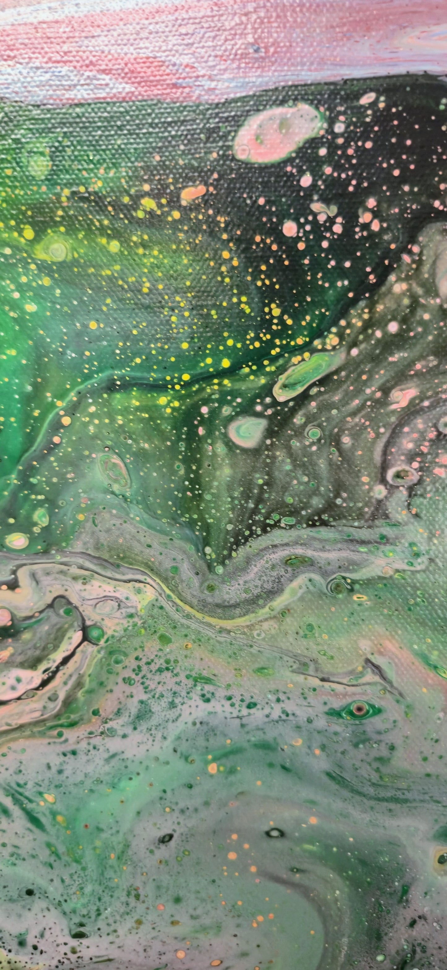 Otwarty Umysł – Obraz Abstrakcyjny Pouring Art 40x50 cm