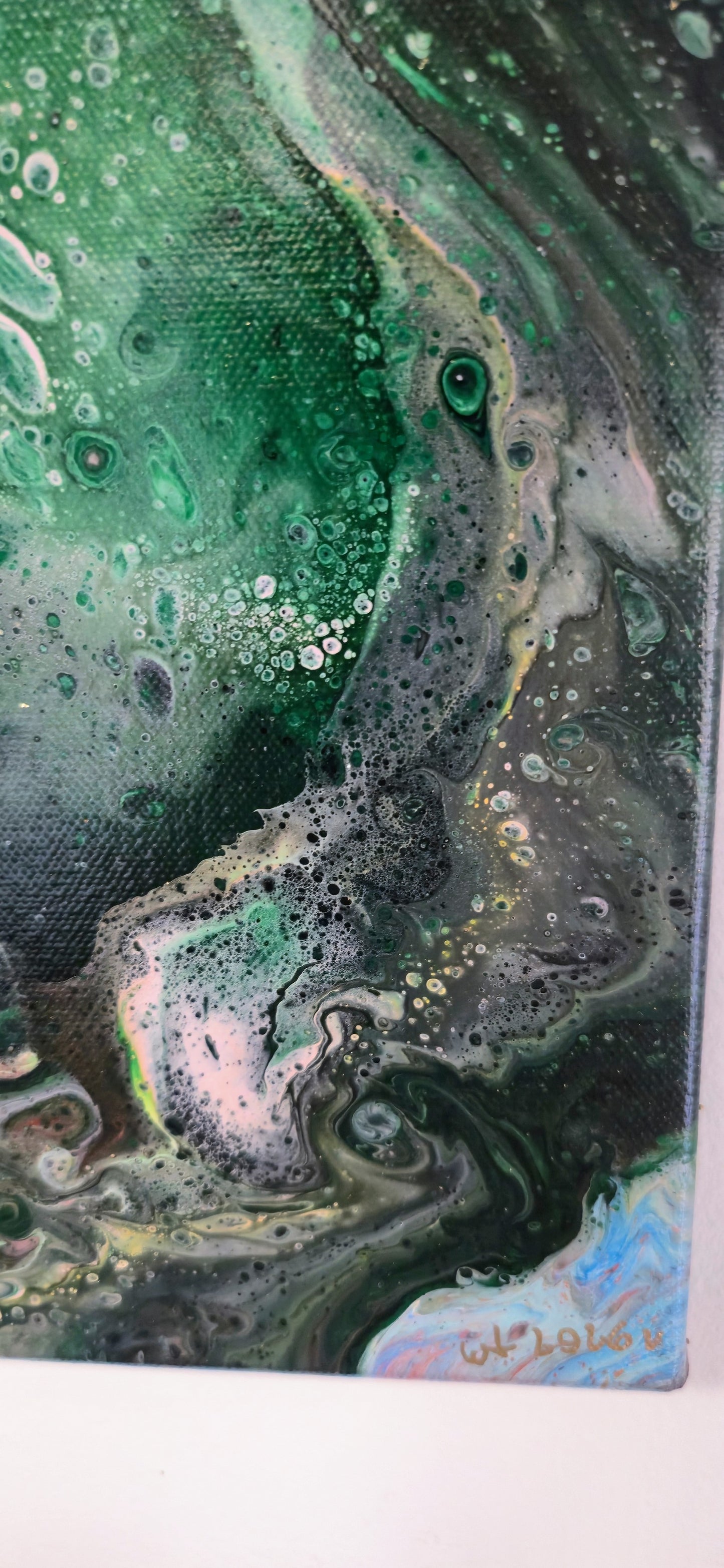 Otwarty Umysł – Obraz Abstrakcyjny Pouring Art 40x50 cm