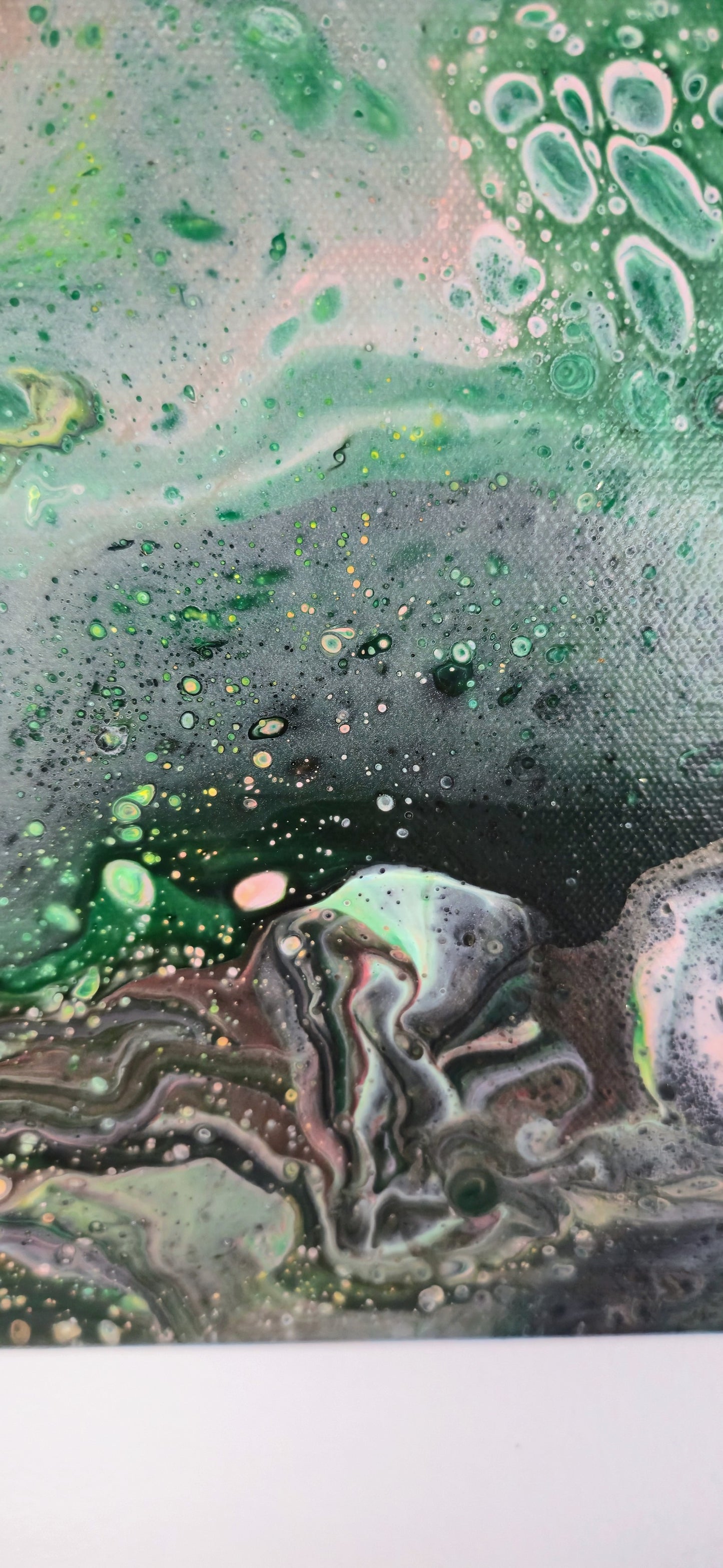 Otwarty Umysł – Obraz Abstrakcyjny Pouring Art 40x50 cm