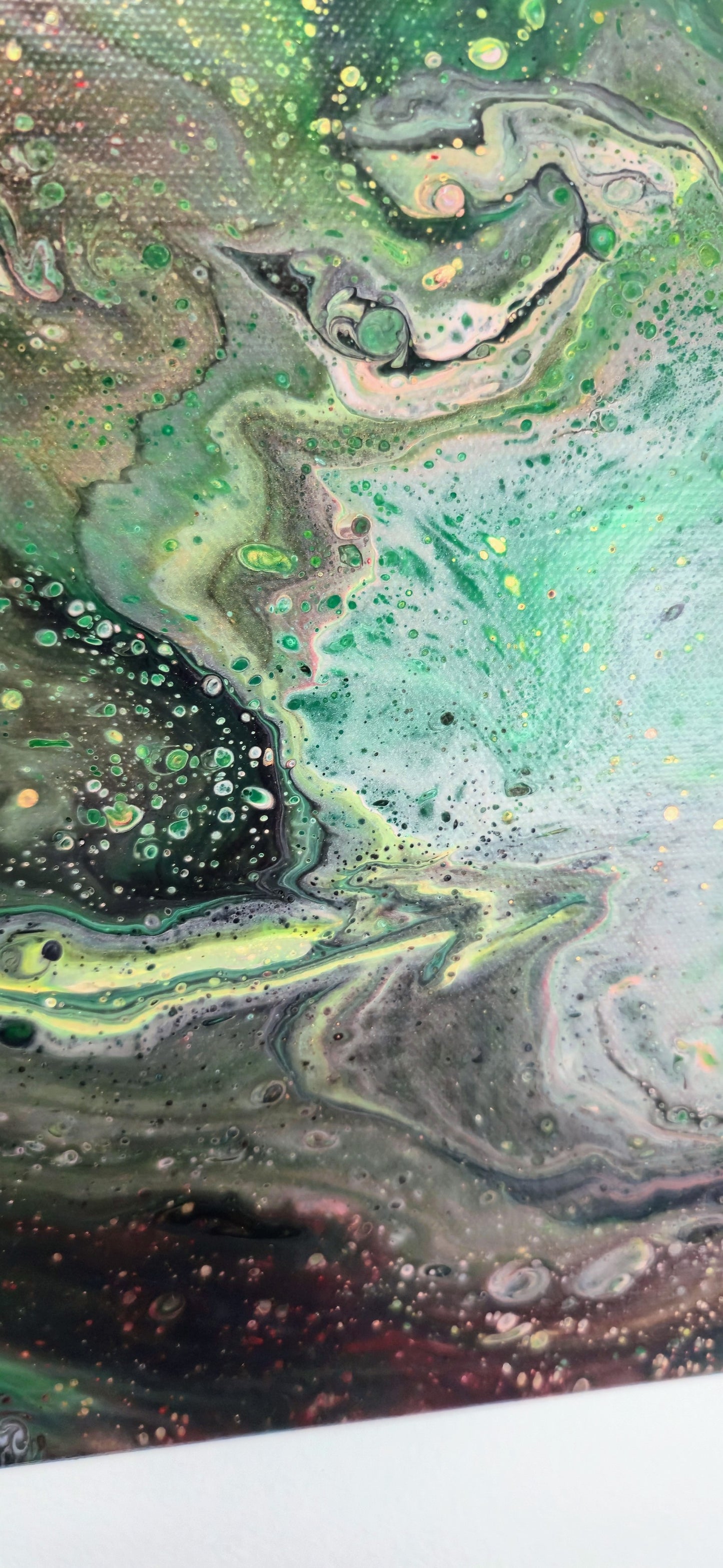 Otwarty Umysł – Obraz Abstrakcyjny Pouring Art 40x50 cm