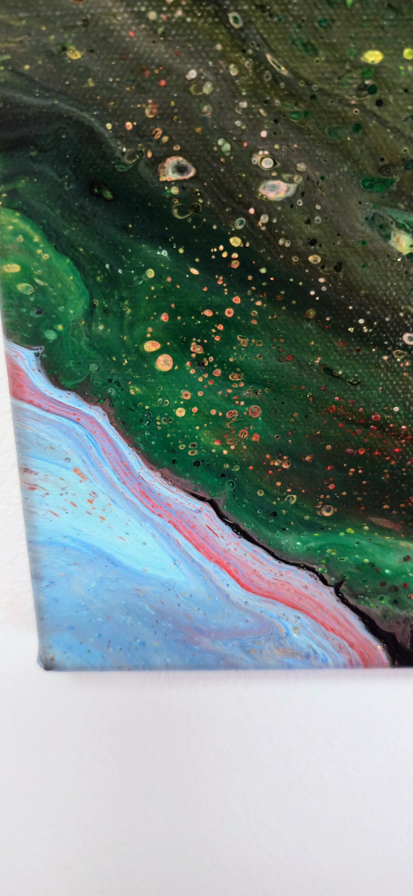 Otwarty Umysł – Obraz Abstrakcyjny Pouring Art 40x50 cm