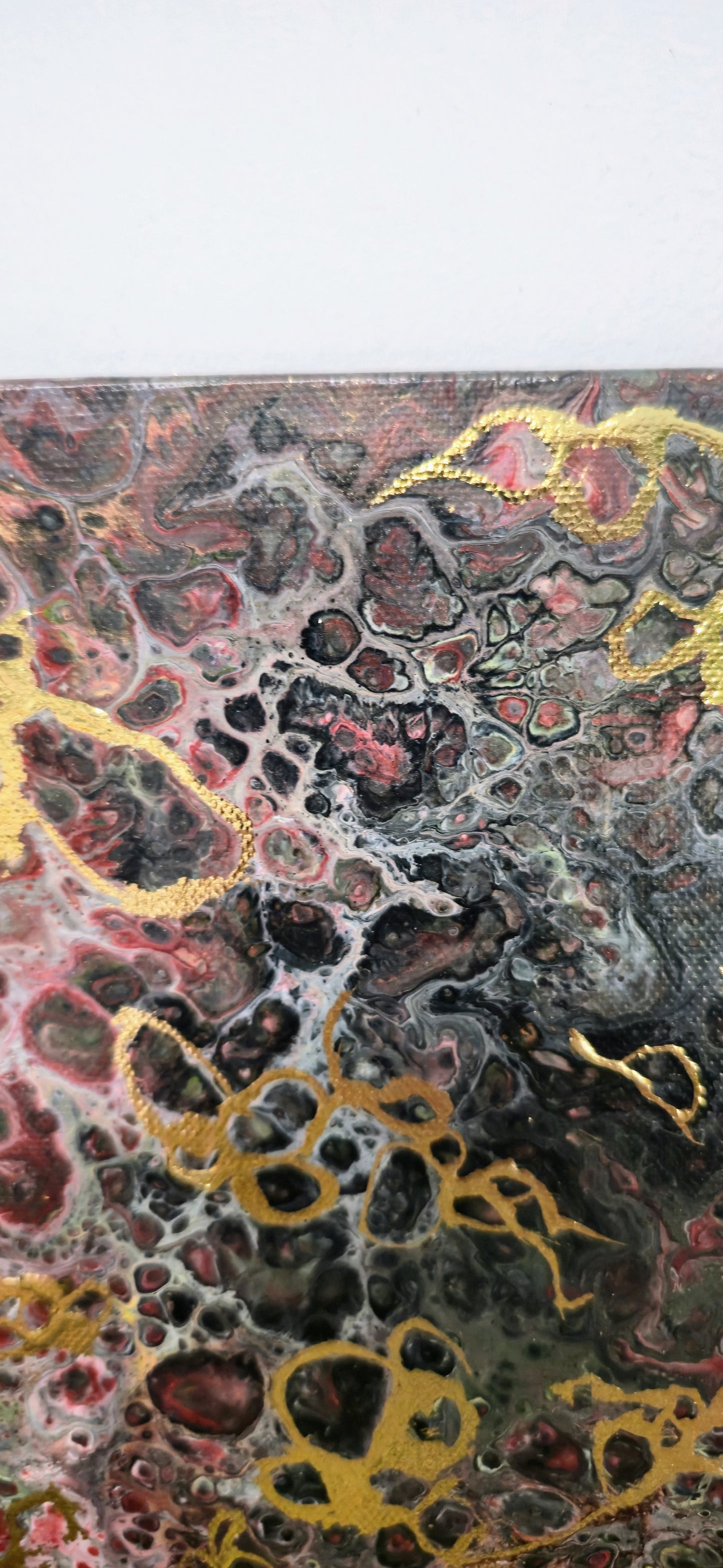 Sieć Życia – Obraz Abstrakcyjny Pouring Art 40x50 cm