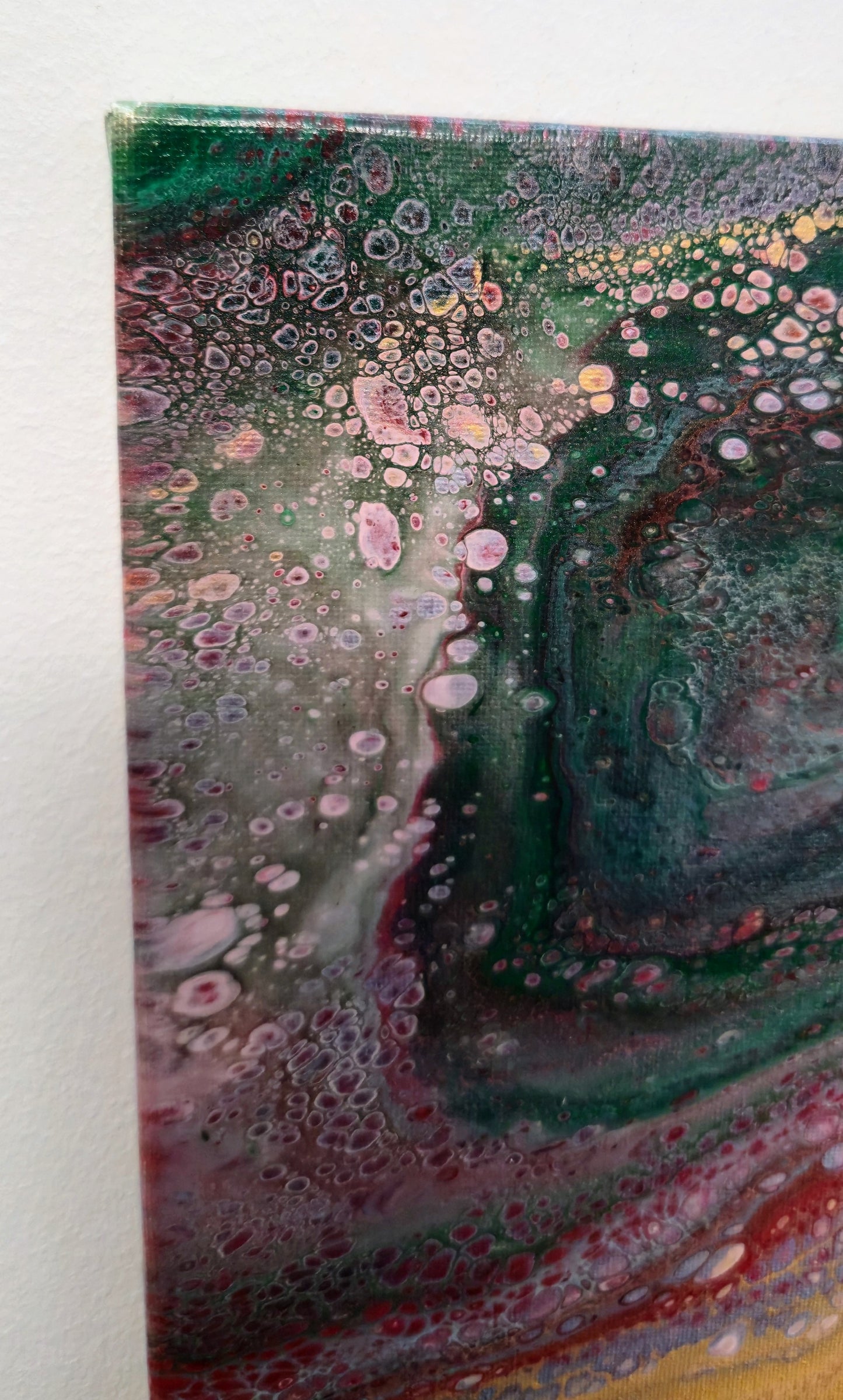 Przekrój Planety – Obraz Abstrakcyjny Pouring Art 30x40 cm