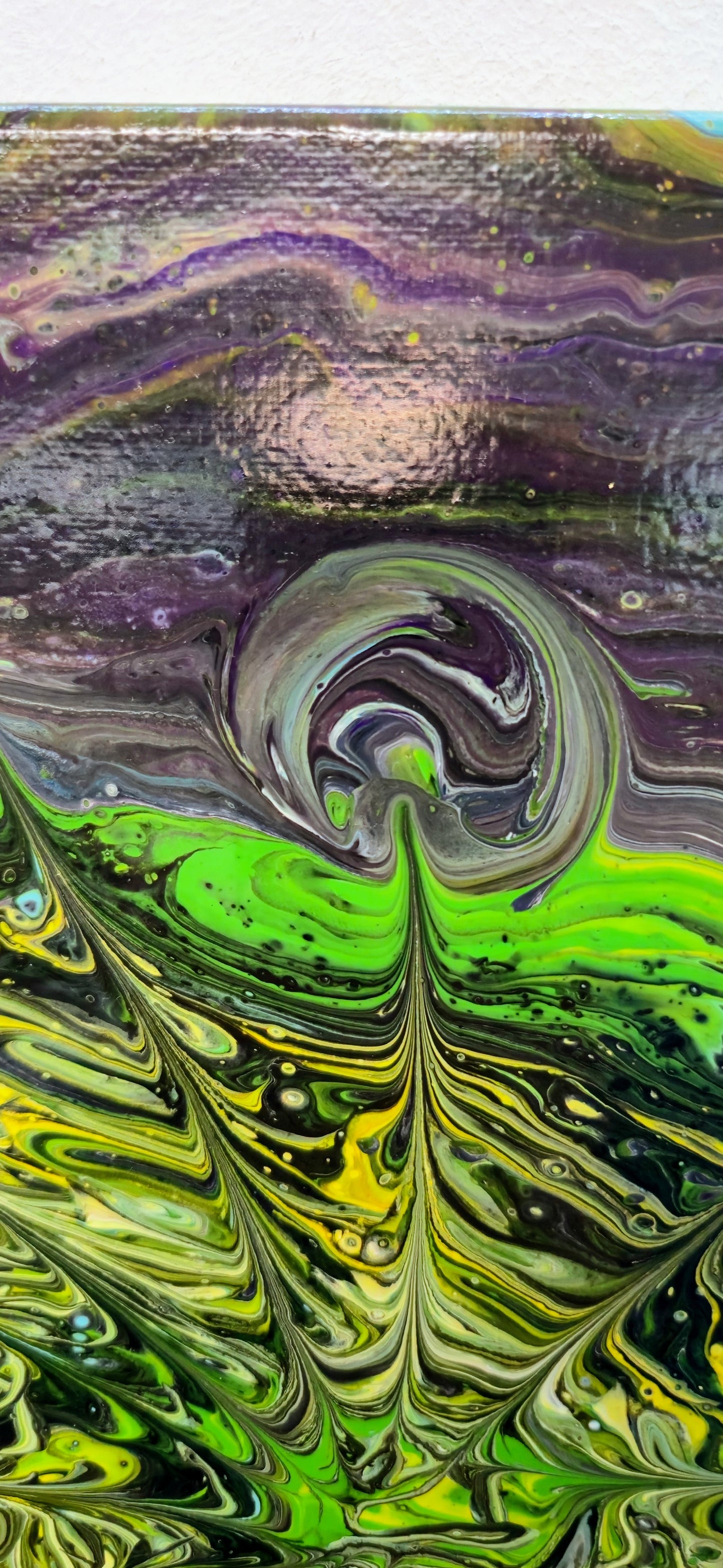 Oko Natury – Obraz Abstrakcyjny Pouring Art 3D (40x50 cm)