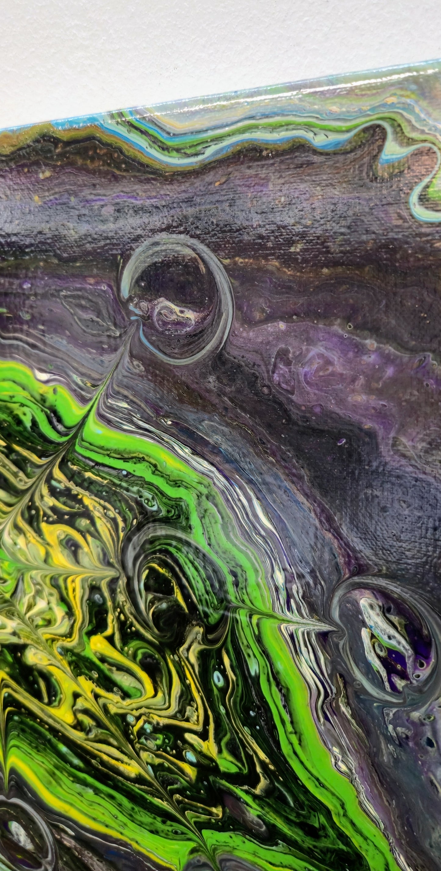Oko Natury – Obraz Abstrakcyjny Pouring Art 3D (40x50 cm)
